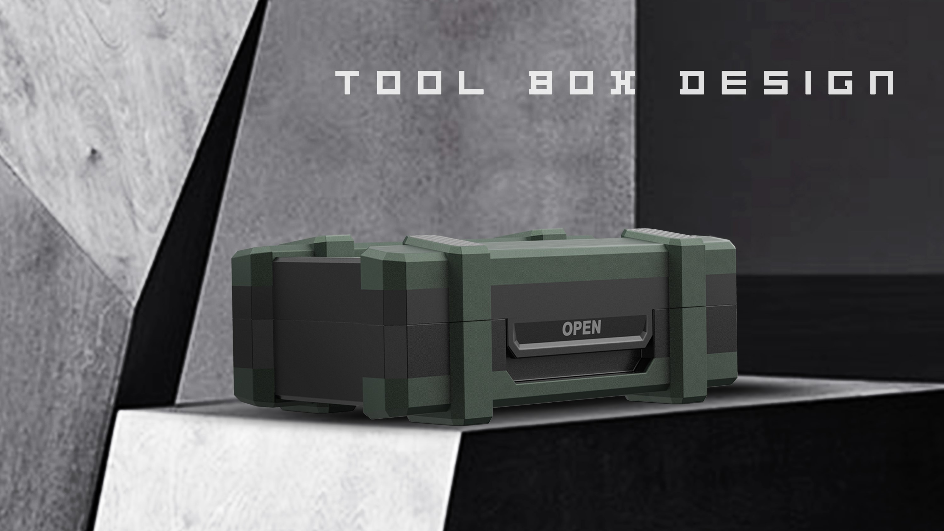 Tool box，Appearance design，Wrap soft glue，Top window，