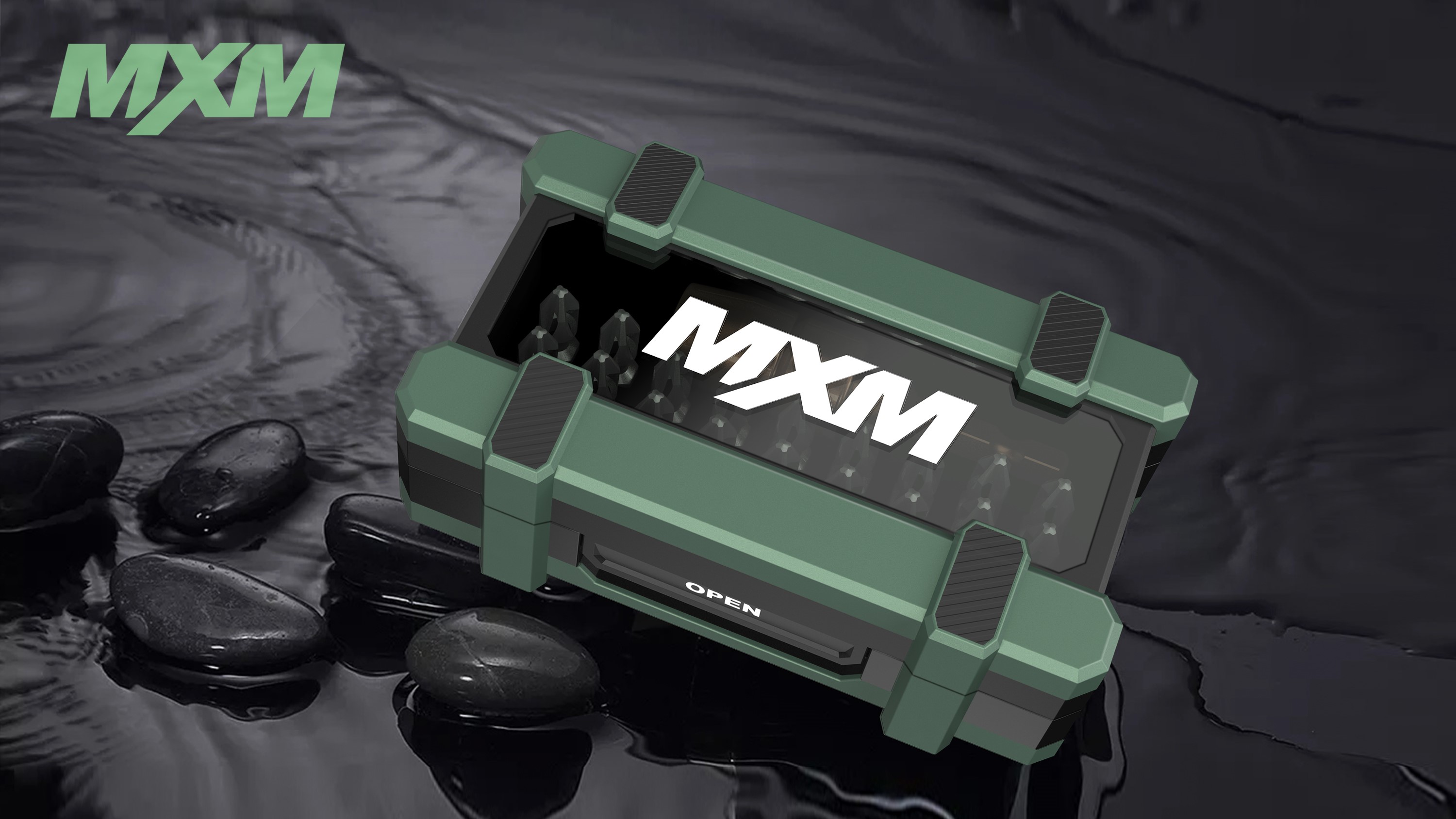 Tool box，Appearance design，Wrap soft glue，Top window，