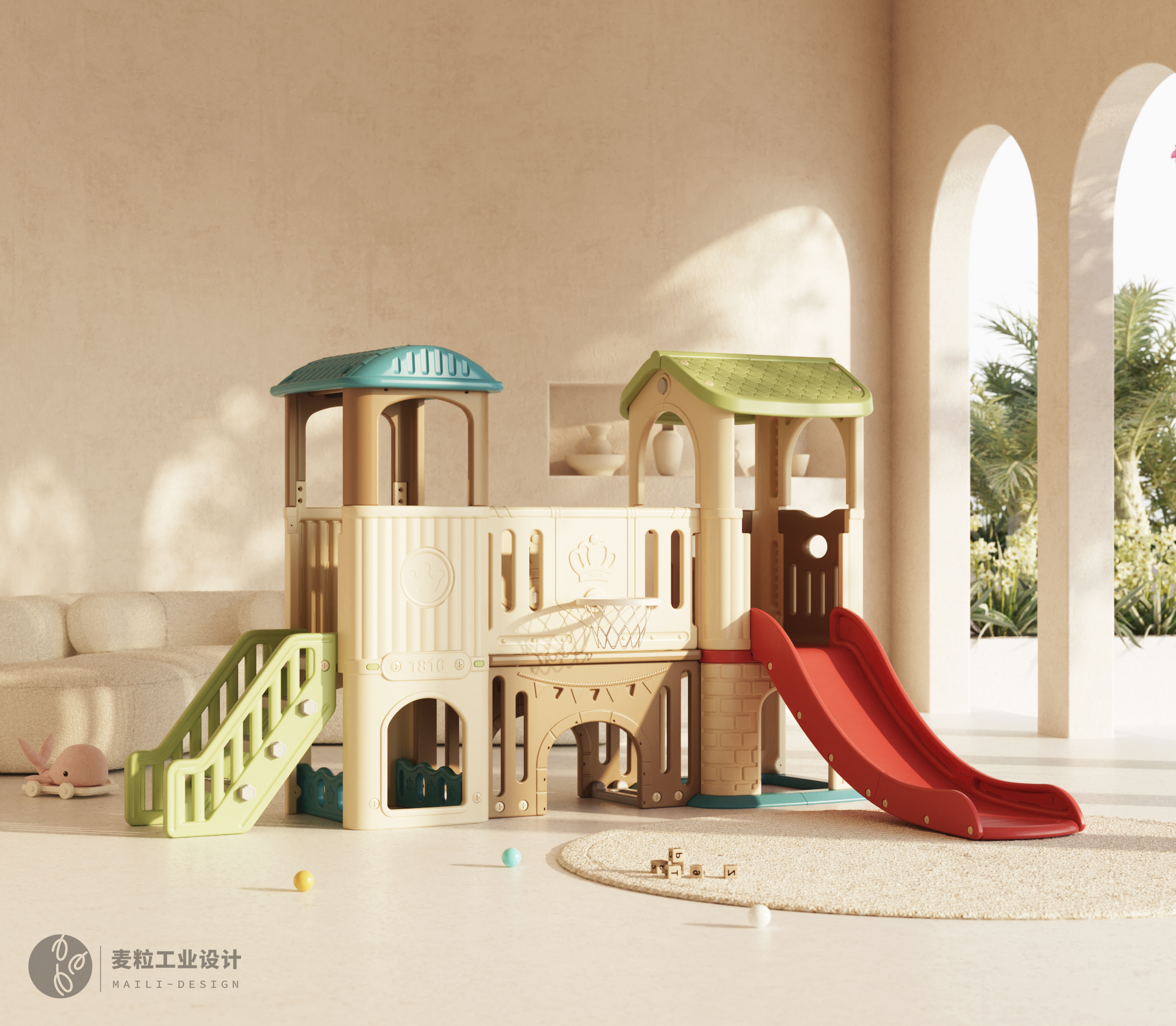 Children's Toys，Slide，Game house，