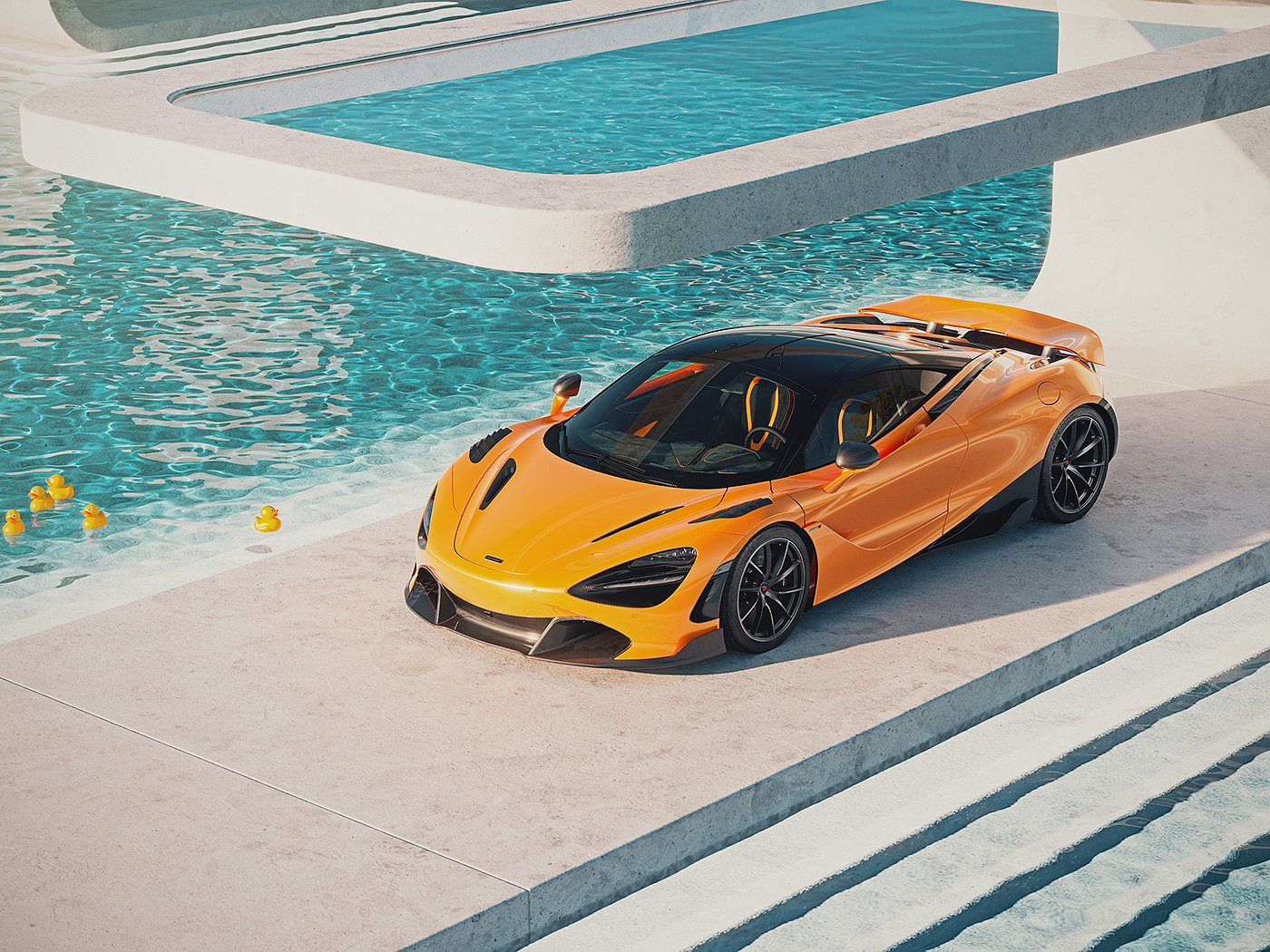 汽车，交通工具，mclaren，工业设计，ducks，cgi，