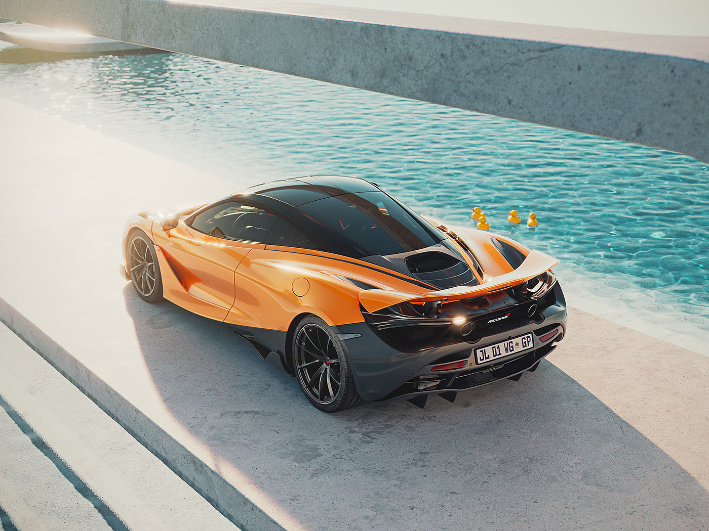 汽车，交通工具，mclaren，工业设计，ducks，cgi，