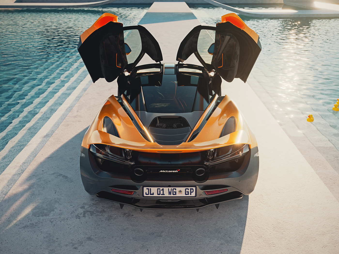 automobile，vehicle，mclaren，industrial design，ducks，cgi，