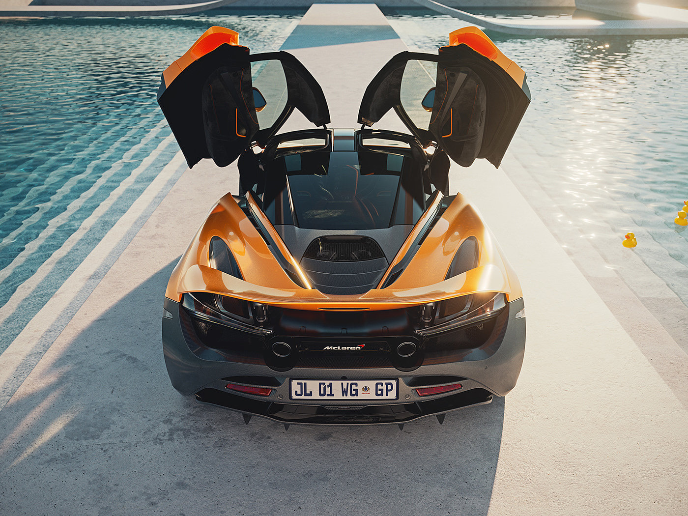 汽车，交通工具，mclaren，工业设计，ducks，cgi，