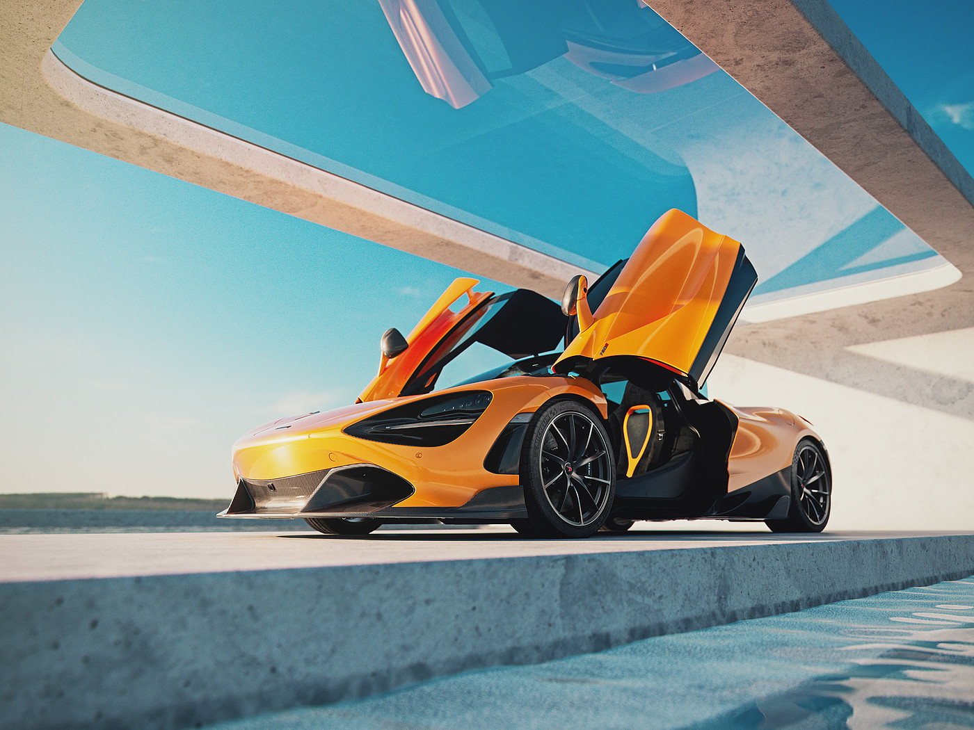 汽车，交通工具，mclaren，工业设计，ducks，cgi，