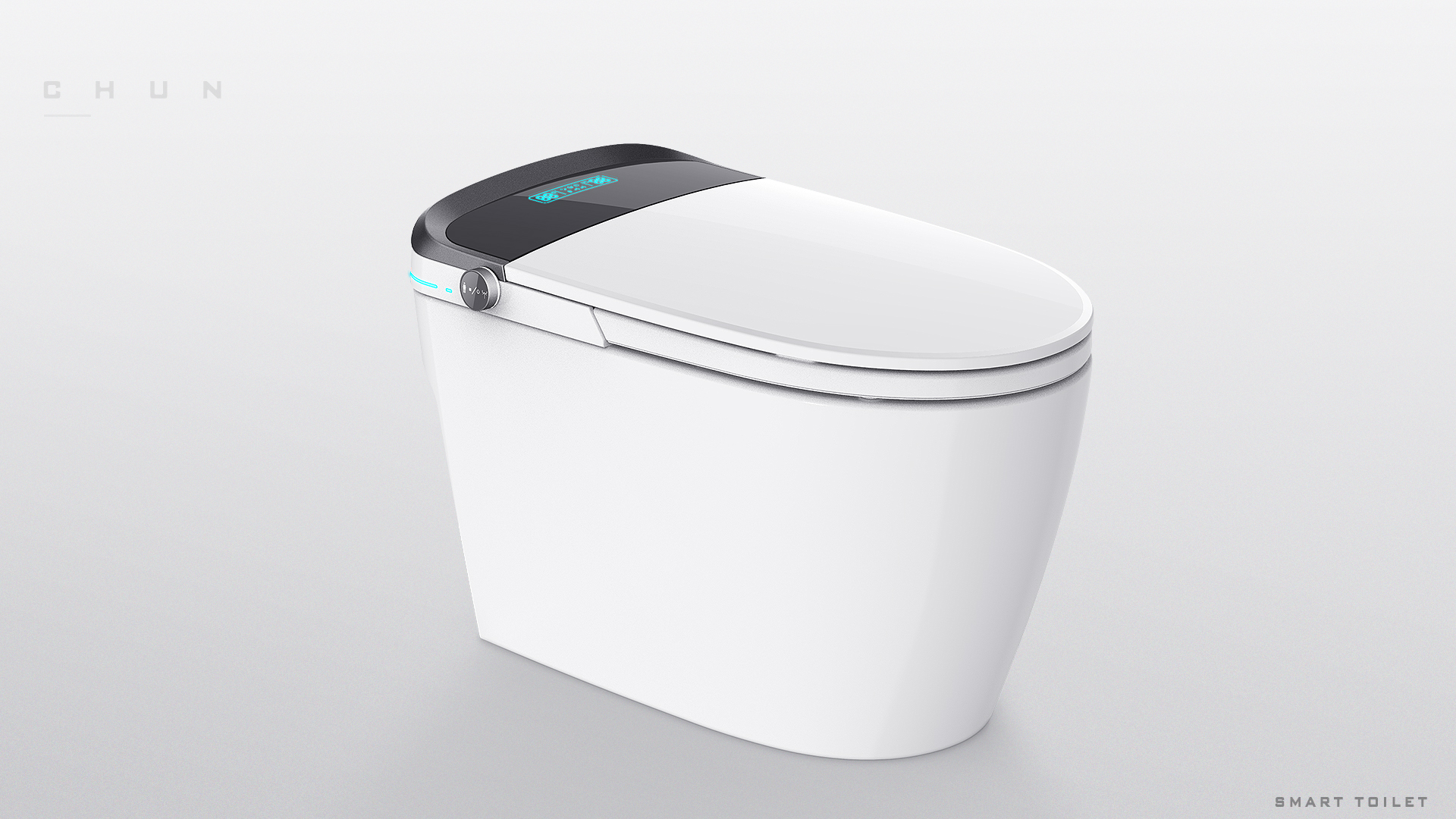Intelligent toilet，Household products，bathroom，science and technology，CHUN，