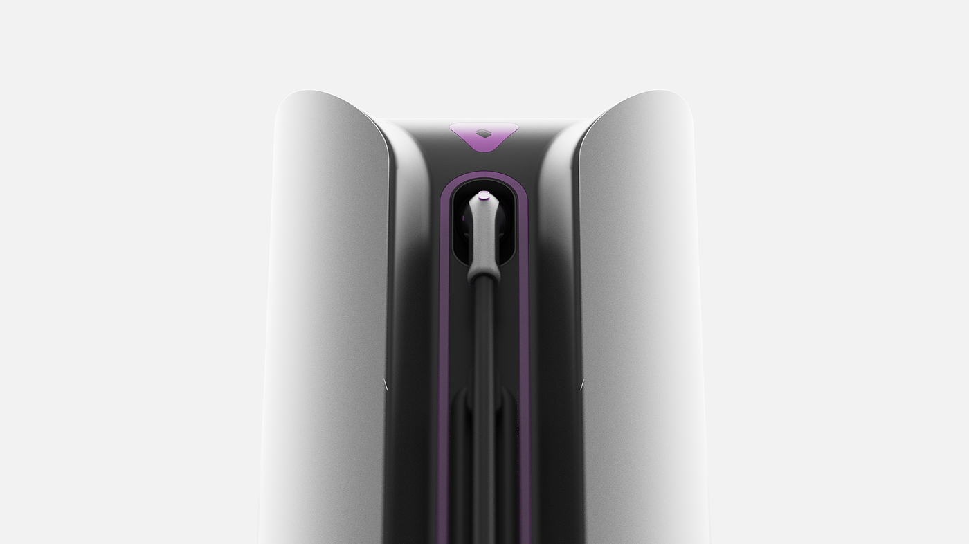 Super charging pile，Simple technology style，conceptual design，Independent project，