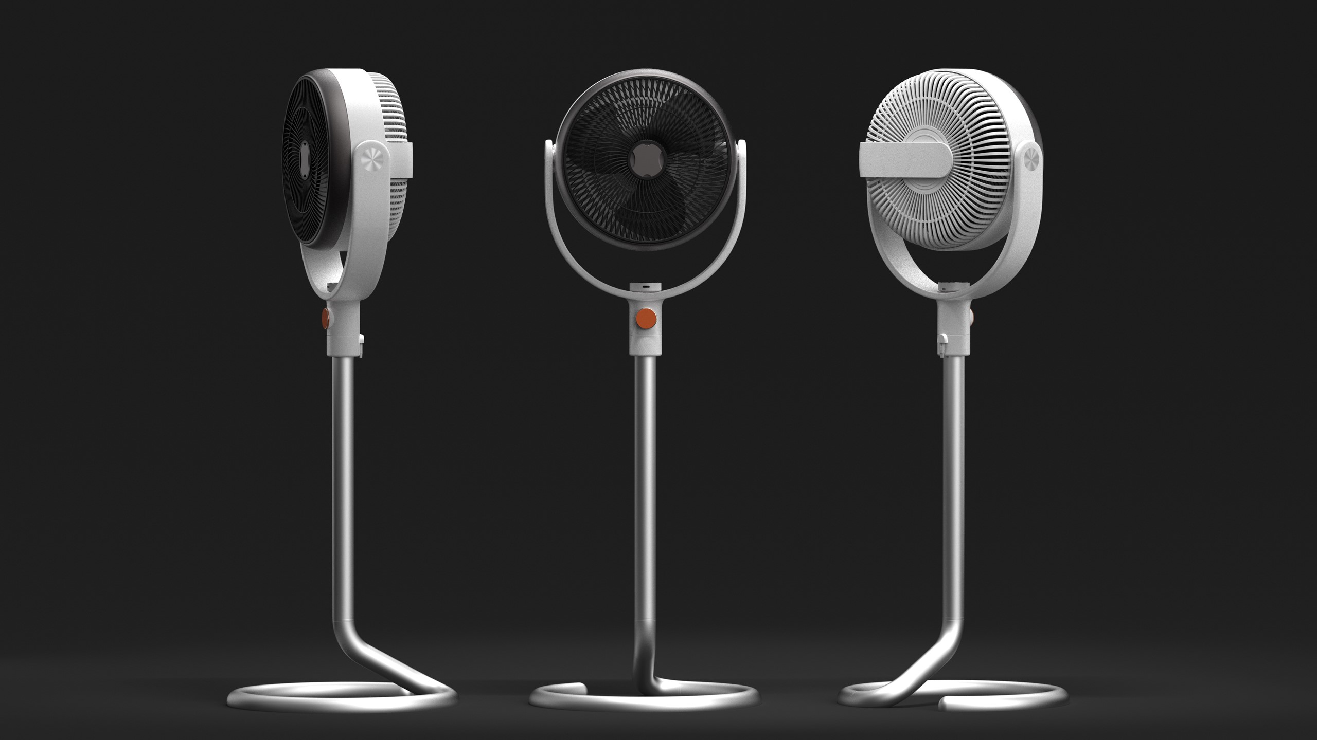 Fan，household electrical appliances，Runway circle，conceptual design，