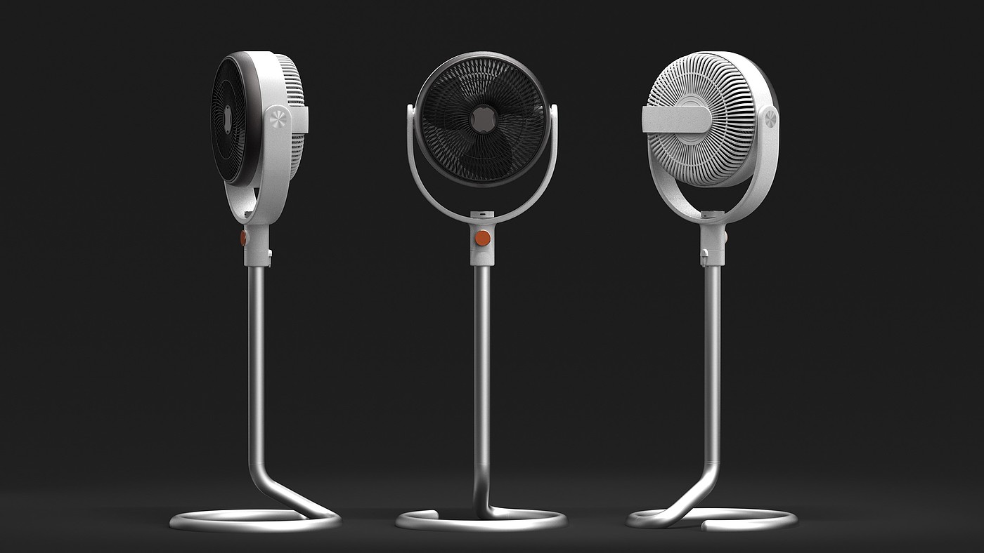 Fan，household electrical appliances，Runway circle，conceptual design，