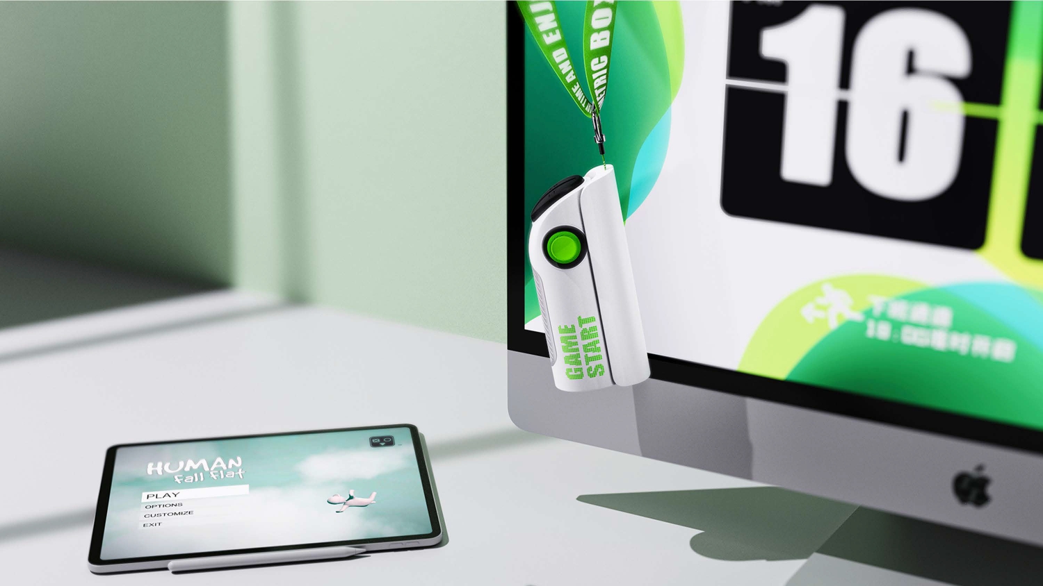 product design，industrial design，Keyshot rendering，sample reels，Game handle，3c，