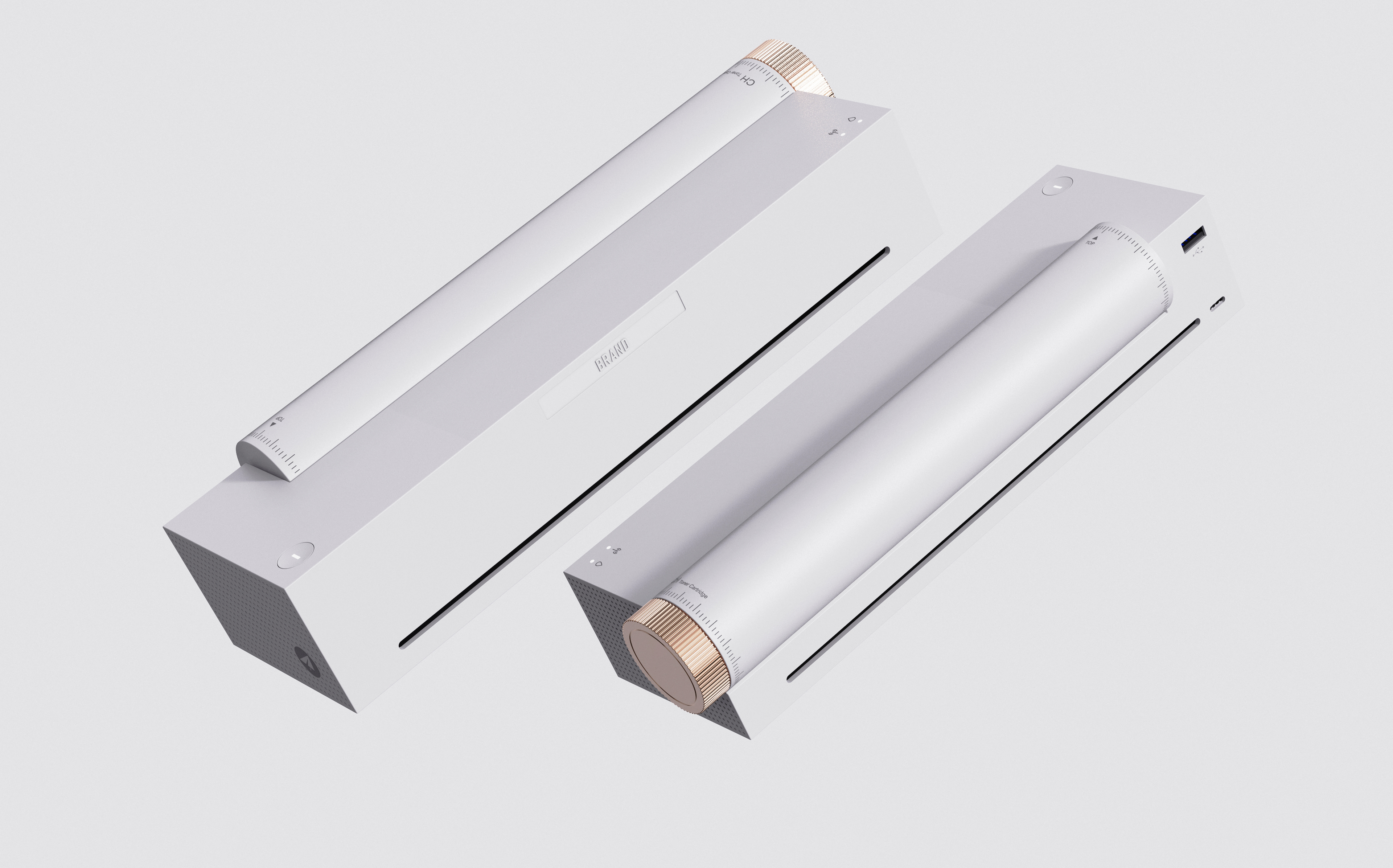 printer，conceptual design，Simplicity，geometry，original，White design，