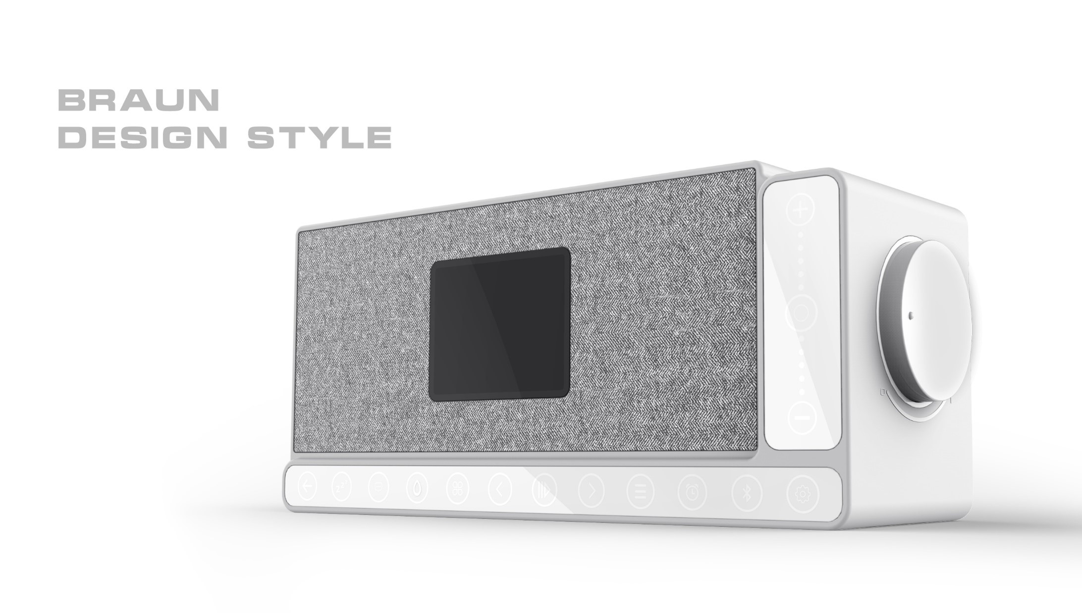 Alarm clock speaker，stacking design ，simple style ，