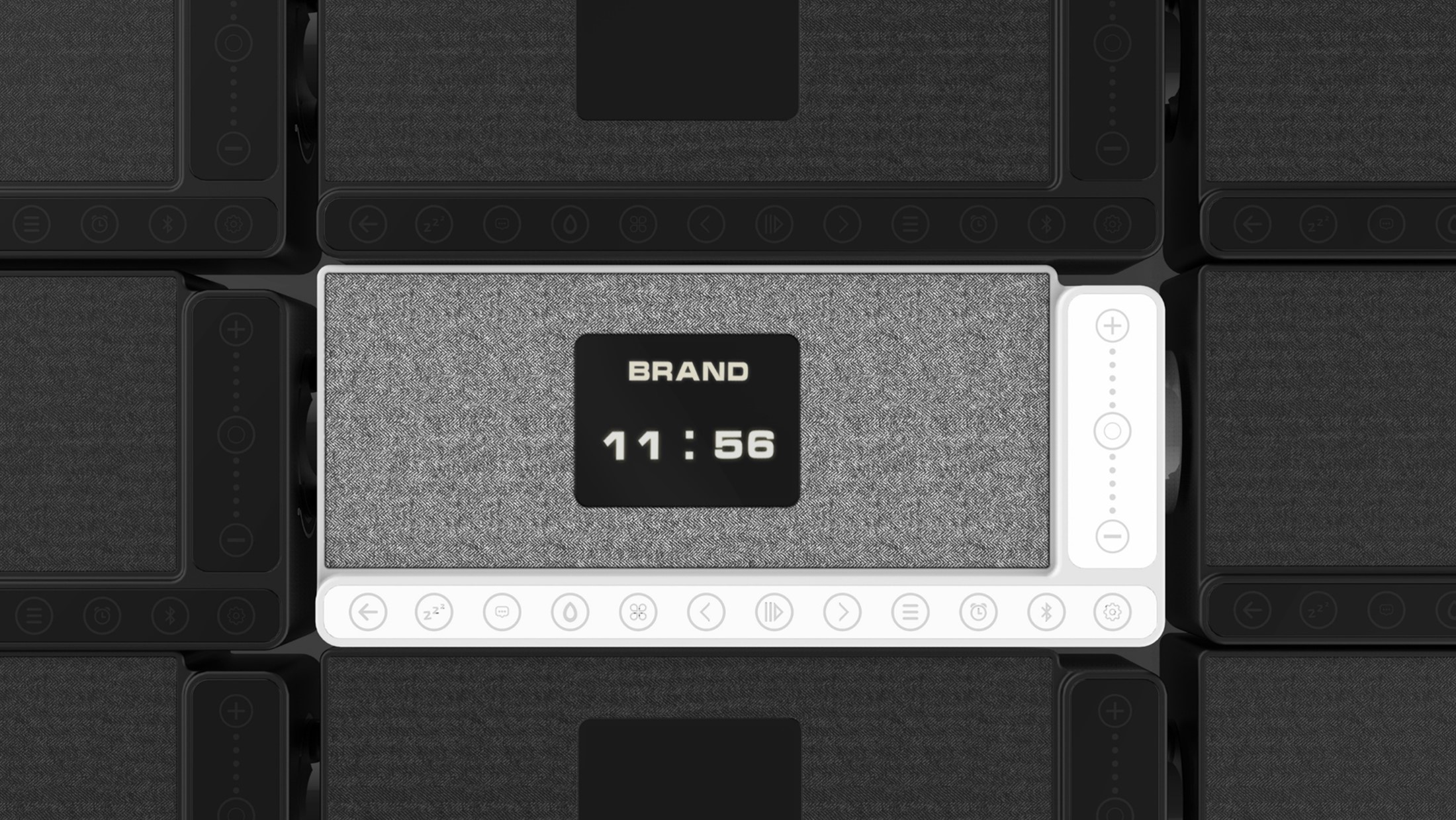 Alarm clock speaker，stacking design ，simple style ，