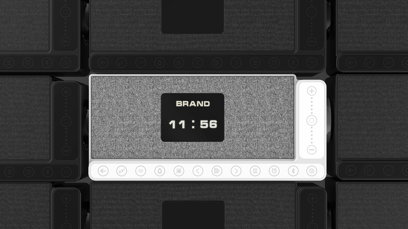 Alarm clock speaker，stacking design ，simple style ，
