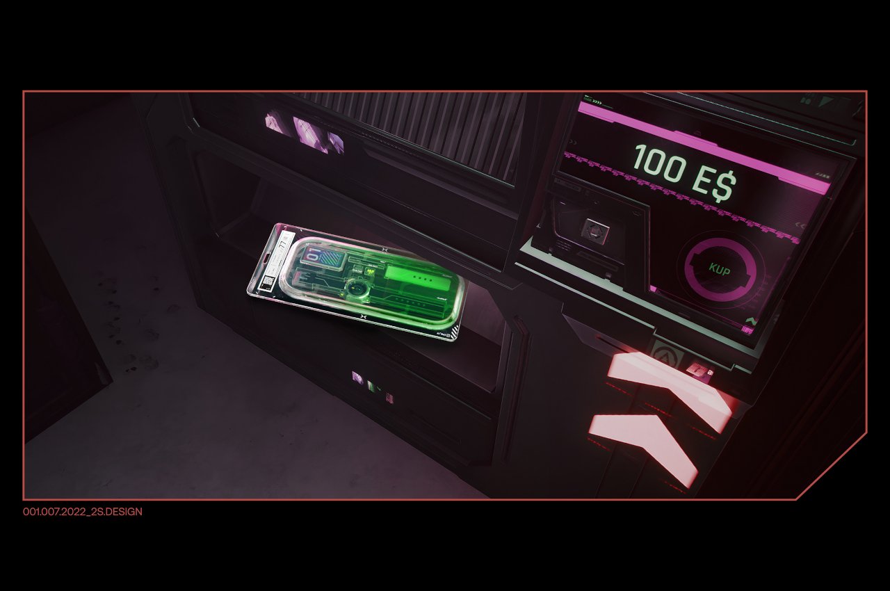 Wrist watch，Cyberpunk，conceptual design，