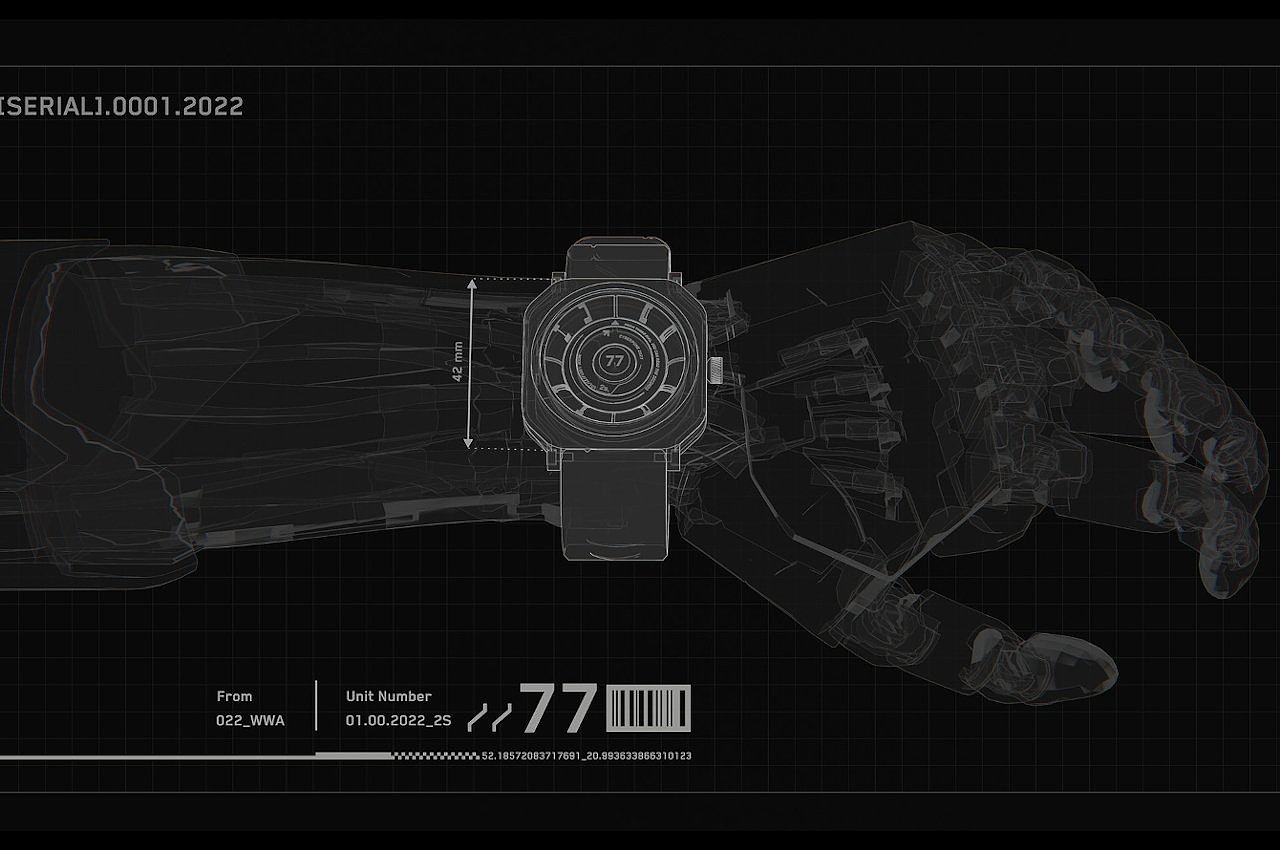 Wrist watch，Cyberpunk，conceptual design，