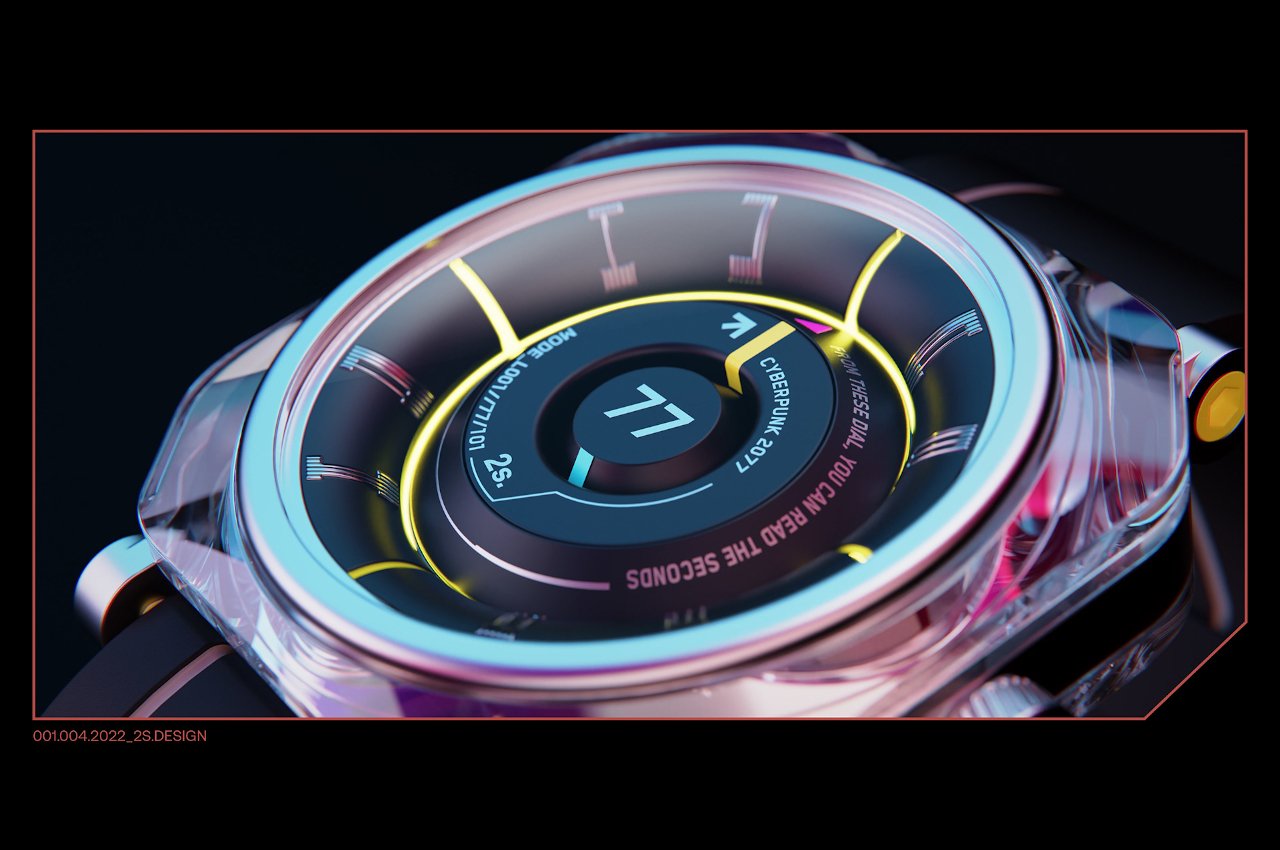 Wrist watch，Cyberpunk，conceptual design，