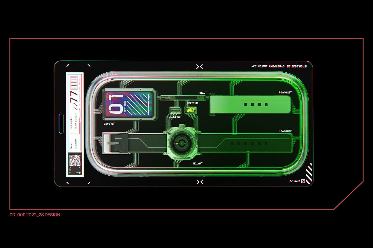 手表，赛博朋克，概念设计，