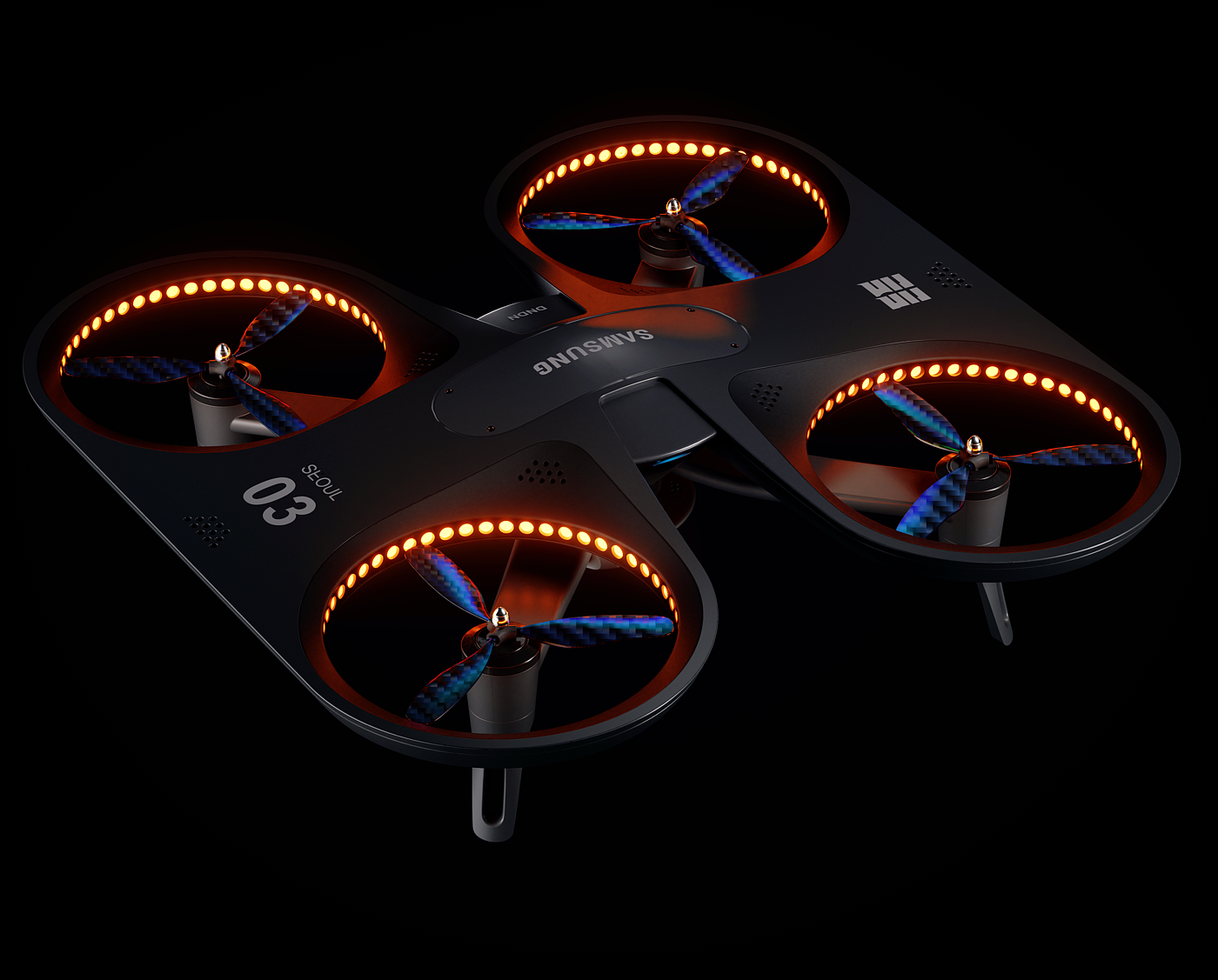 octane，c4d，product design，Product rendering，UAV，three-dimensional，