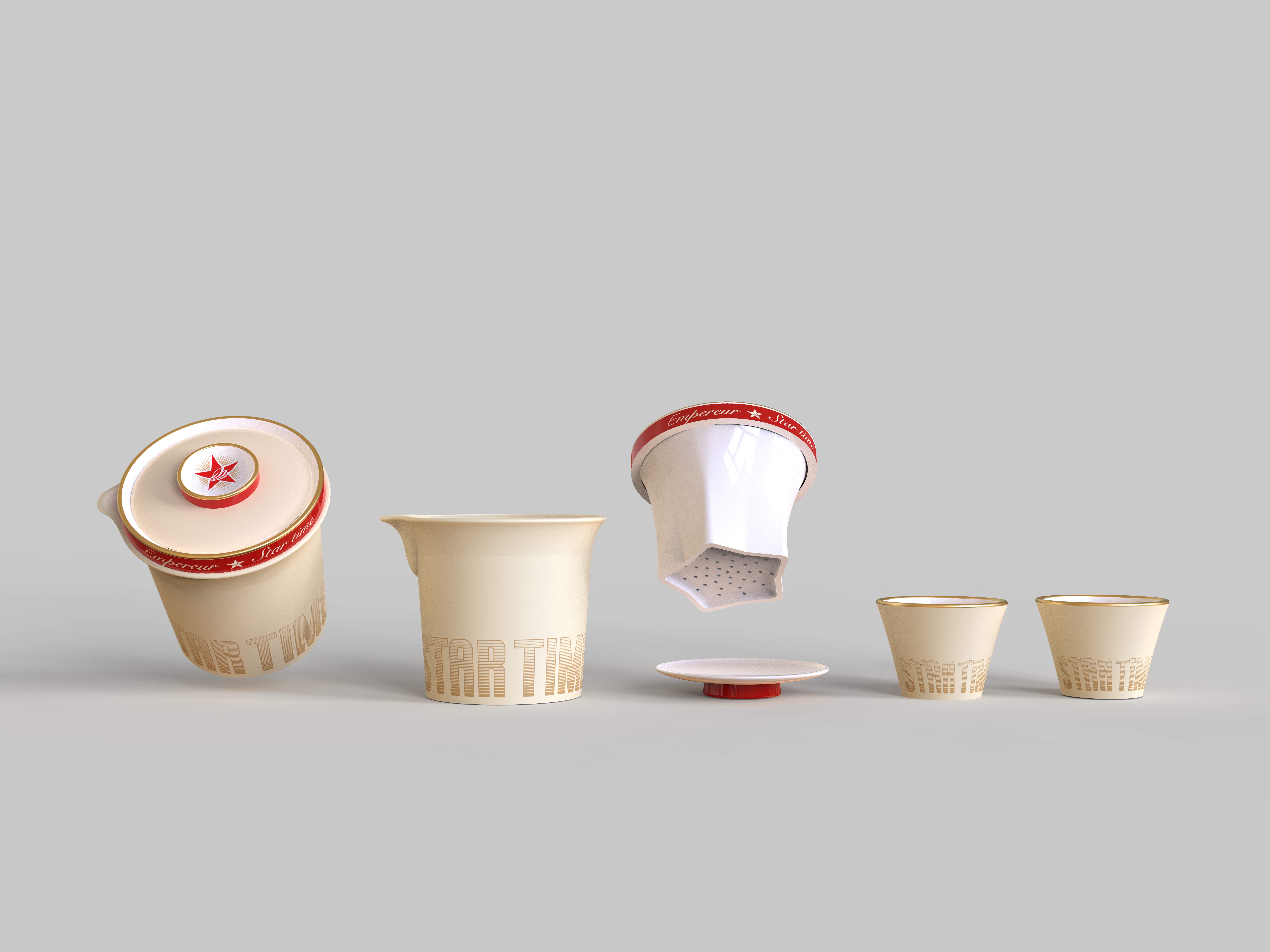 Express cup，Tea set design，modeling，articles for daily use，Original works，Utensils，gift，