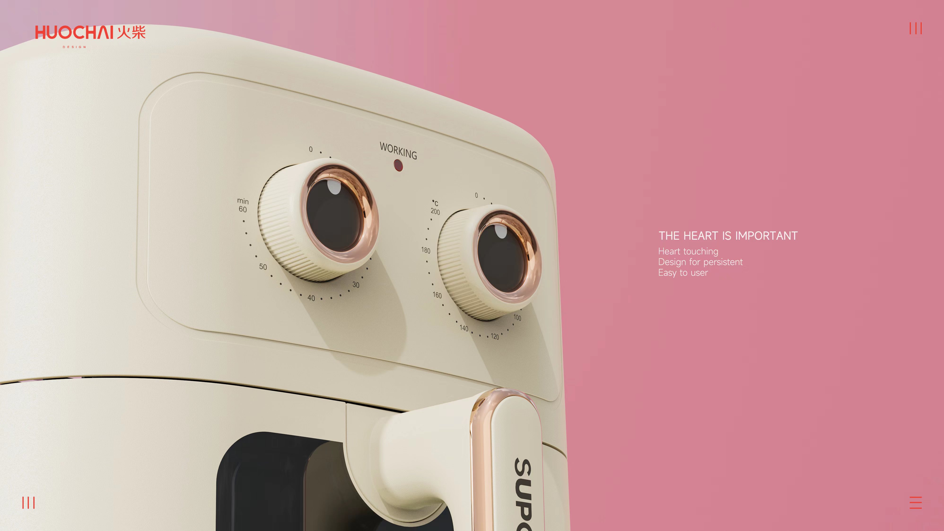 Air fryer，Household appliances，Match design，product design，Fashion air fryer，oven，