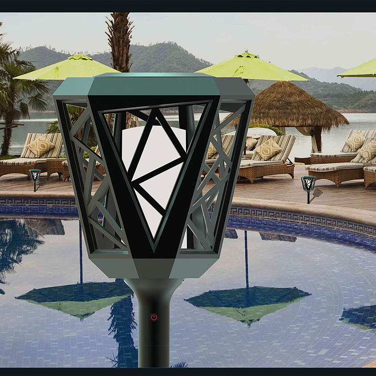 Solar wall lamp plug-in lamp product design，