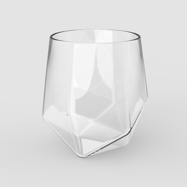 玻璃，水杯，酒杯，冰块，几何，切割，