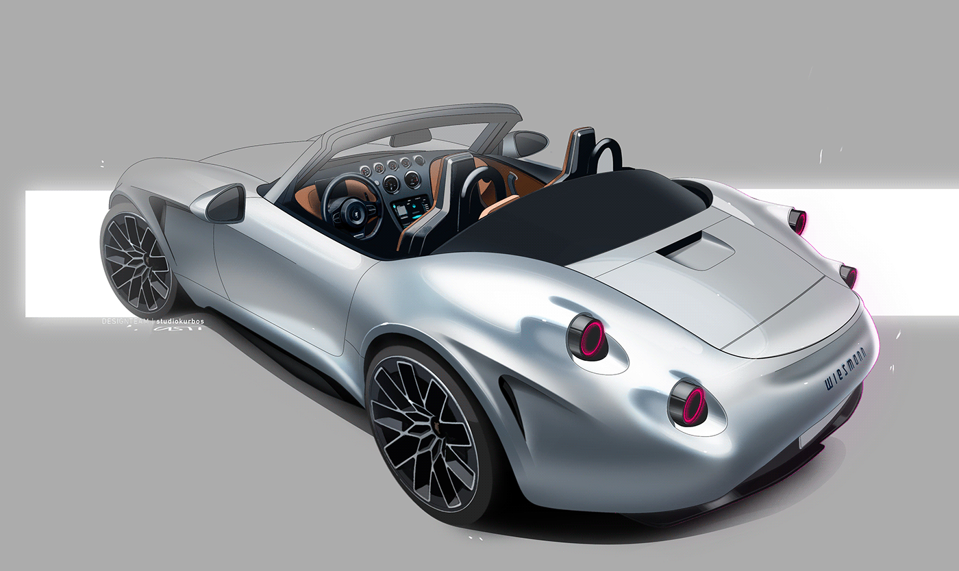 open car，Car rendering，Electric sports car，Automotive interior，