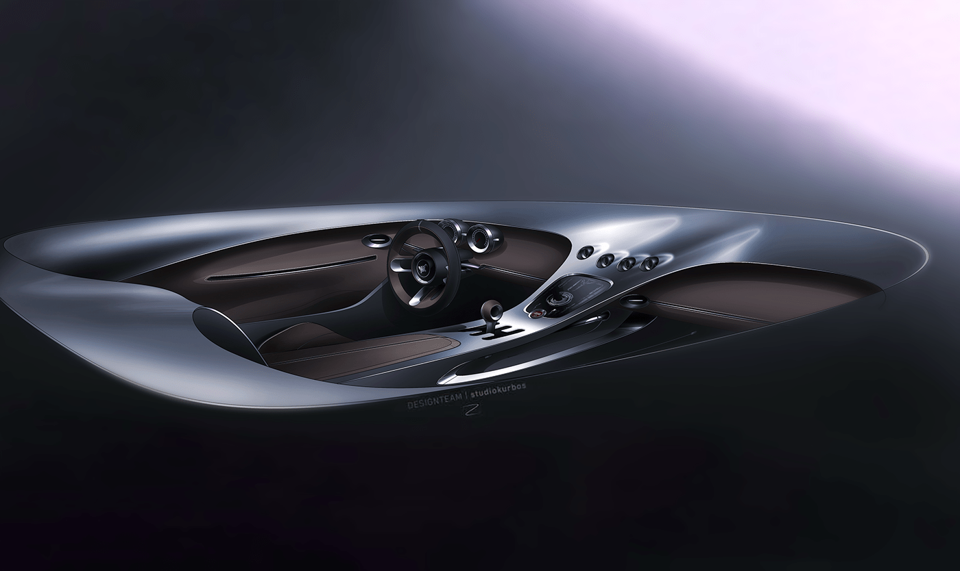 open car，Car rendering，Electric sports car，Automotive interior，