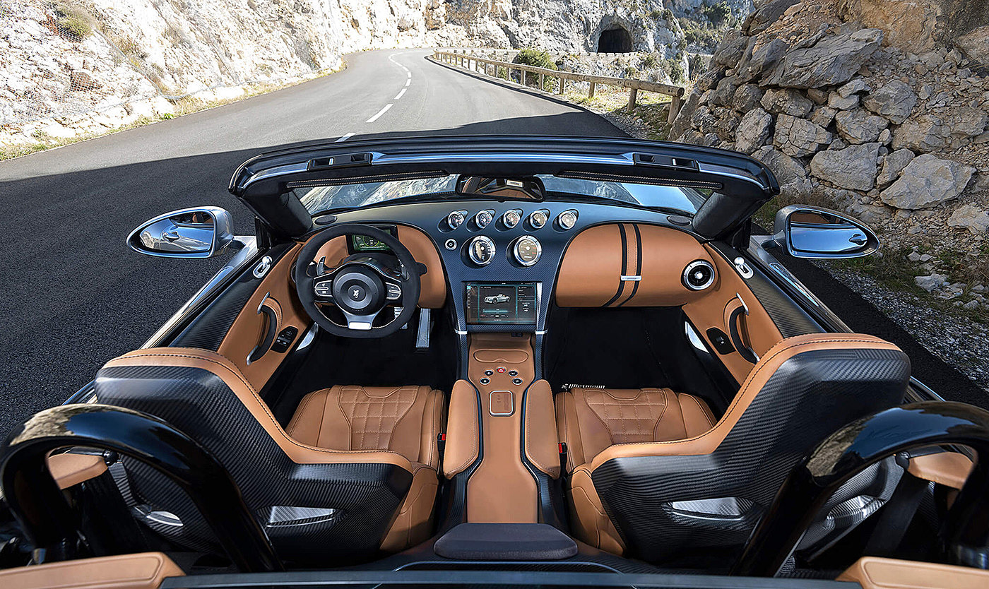 open car，Car rendering，Electric sports car，Automotive interior，