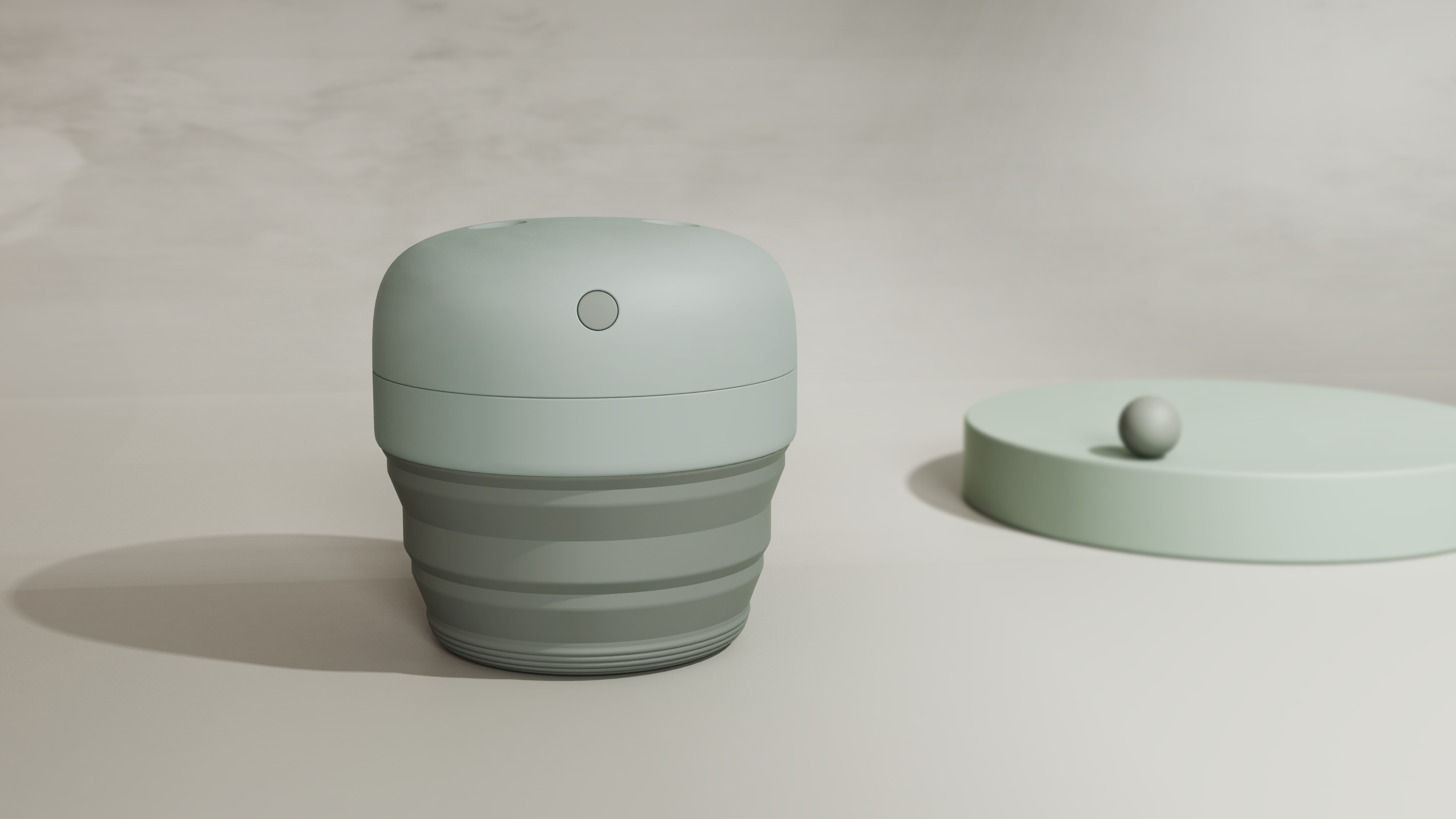 Creative folding humidifier，Travel good things, accompanying humidification!，Folding storage, no space，Double-hole spray, wider humidification range，