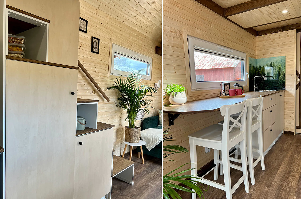 Sweden，ThermoWood，Wooden house，attic，portability，