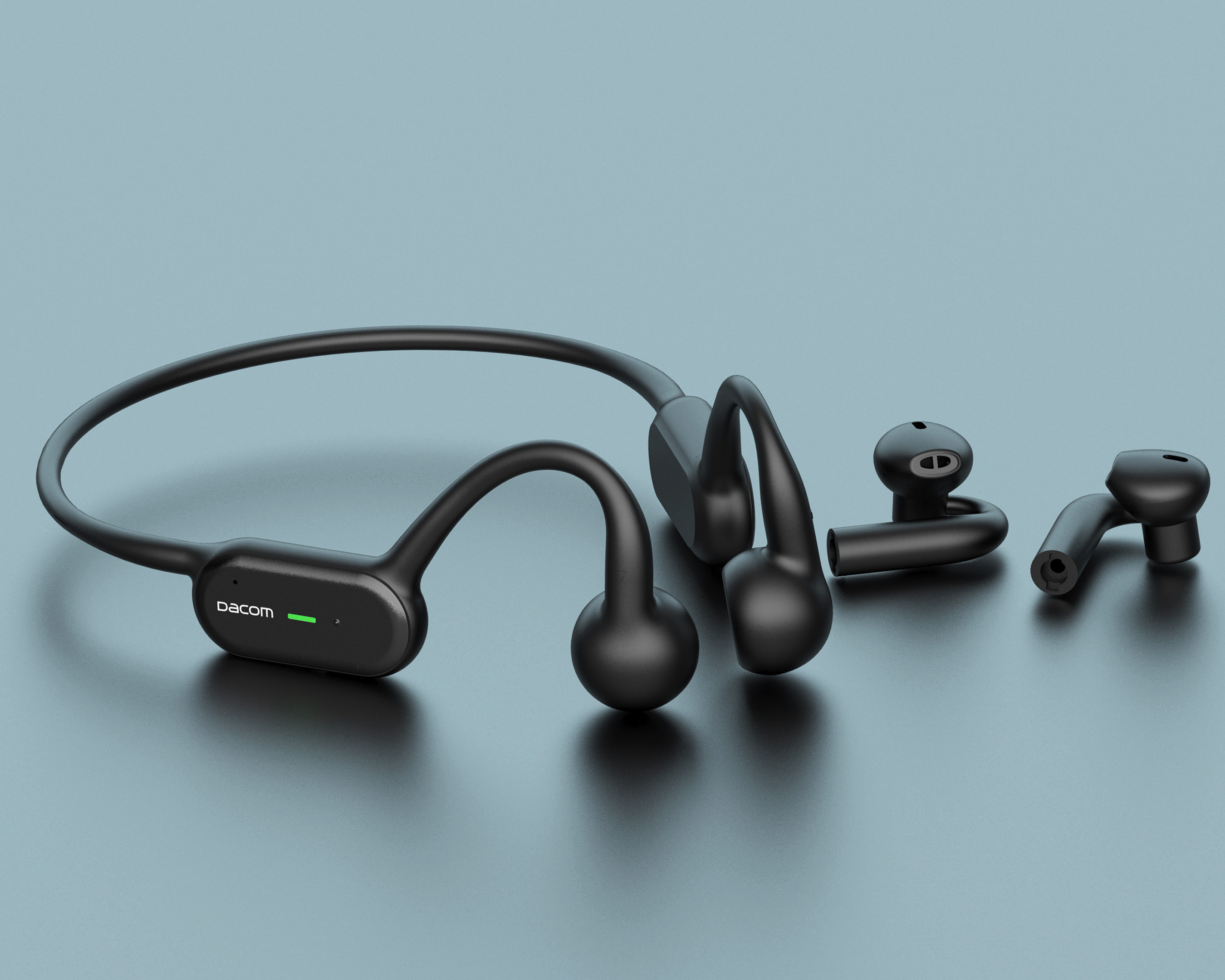 product design，industrial design，Industrial product design，If design award，Design Award，Bone conduction earphone，Innovative design，headset，