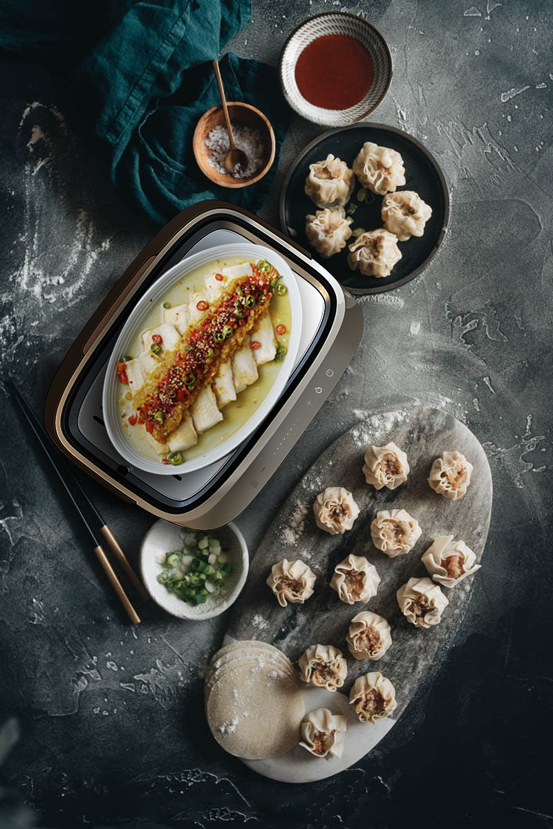 Smart appliances，Furniture and household appliances，Net red small appliances，Steam pot，Small household appliance design，