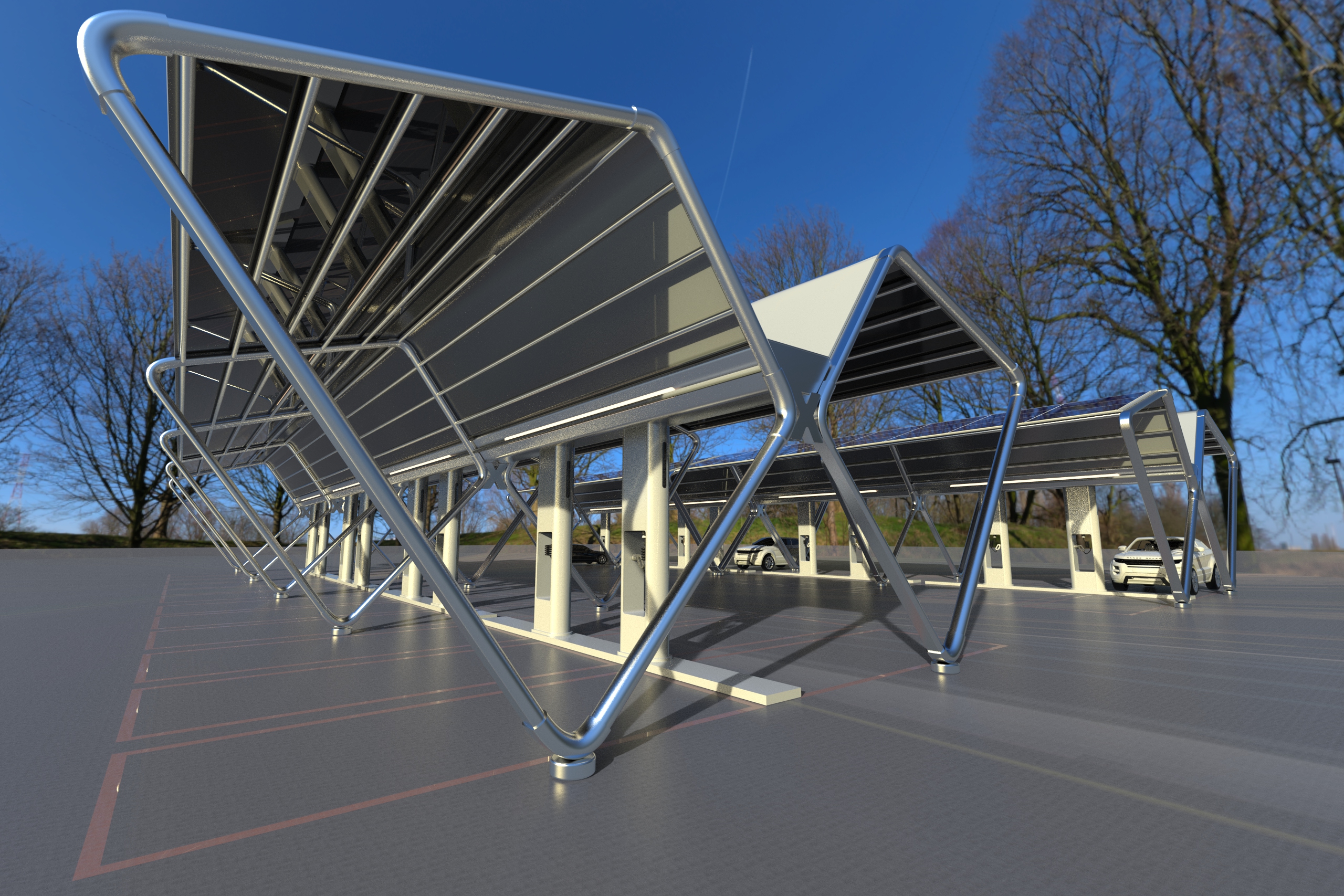 photovoltaic，Scenery，new energy，Car shed，solar energy，