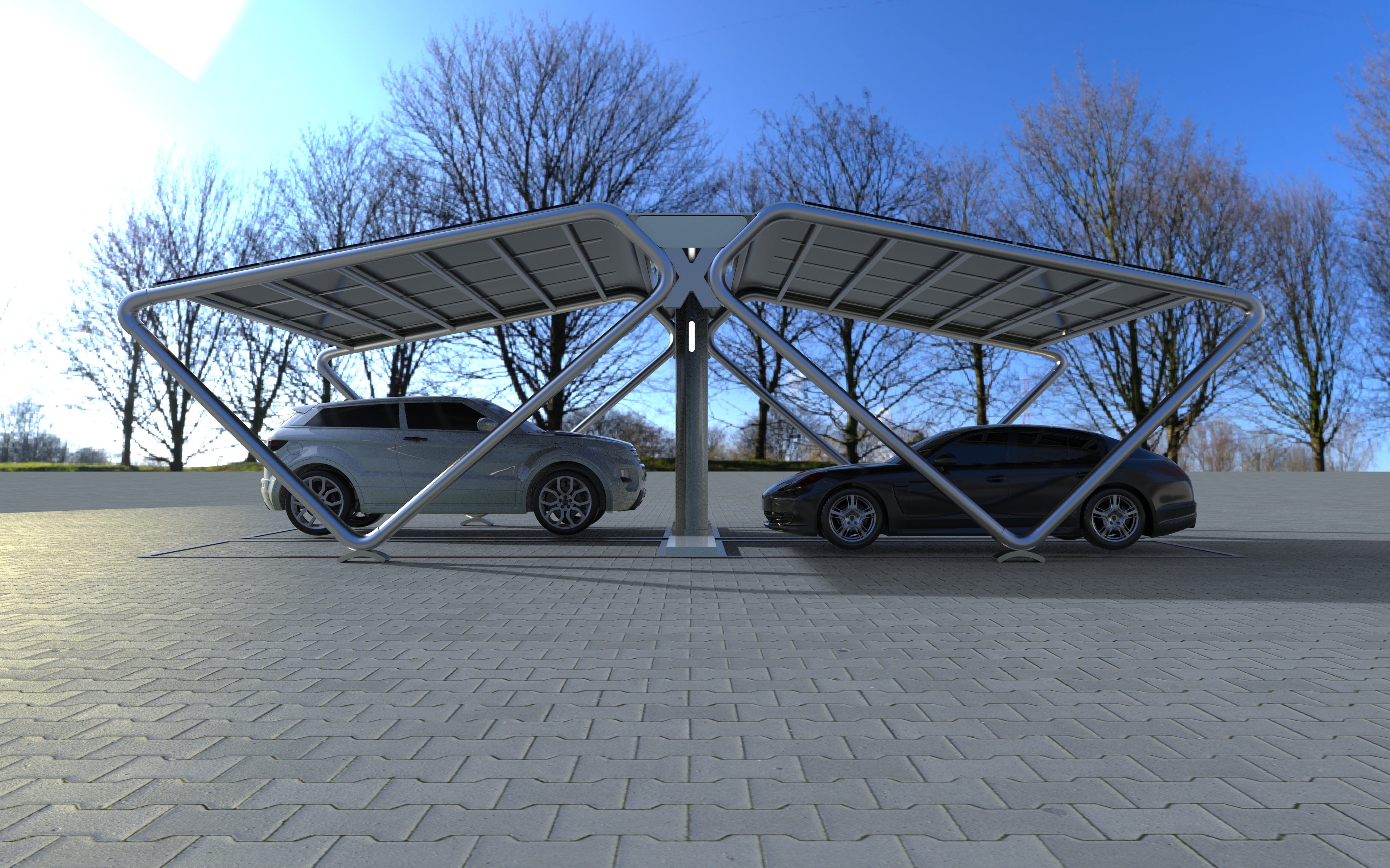 photovoltaic，Scenery，new energy，Car shed，solar energy，