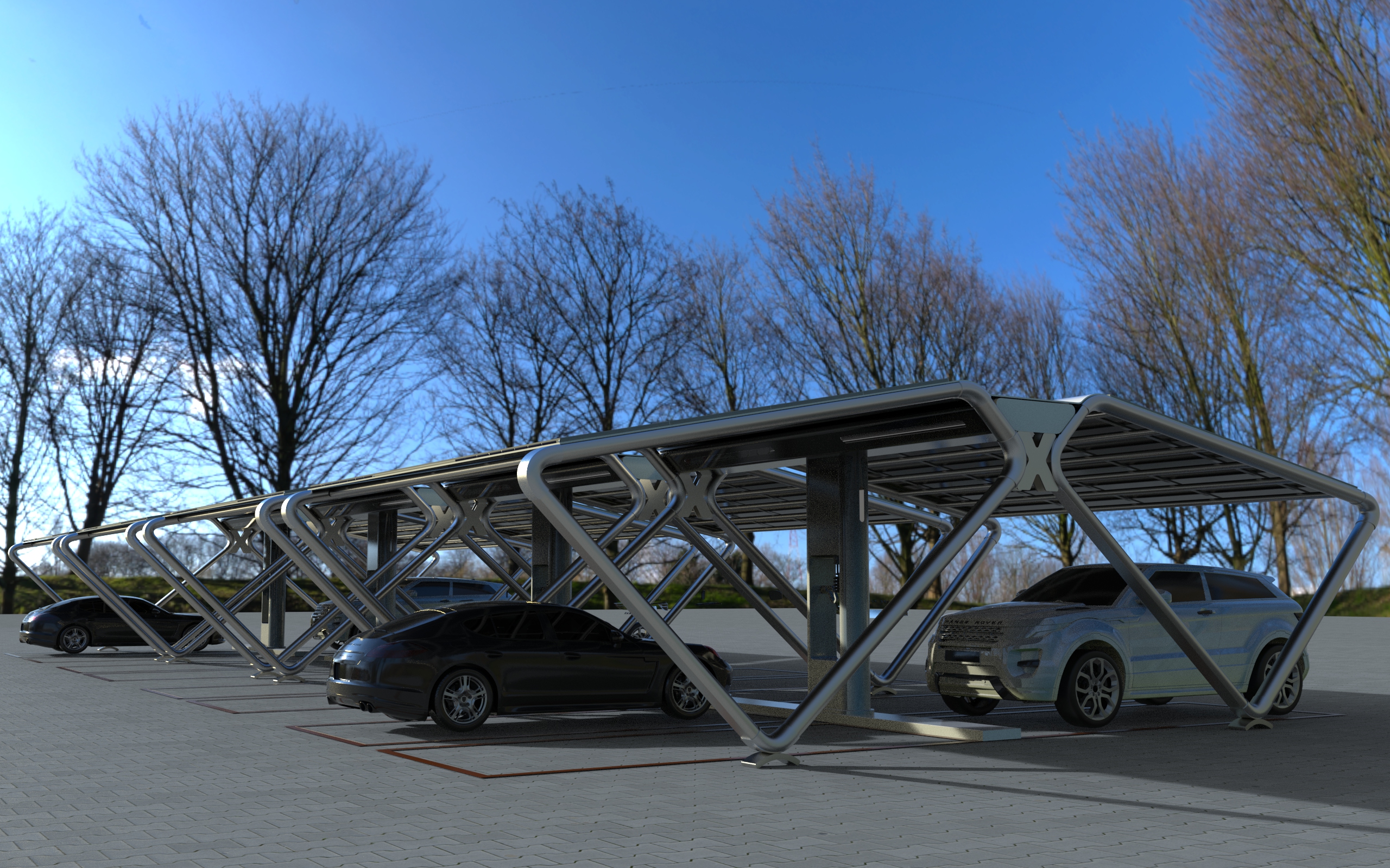 photovoltaic，Scenery，new energy，Car shed，solar energy，