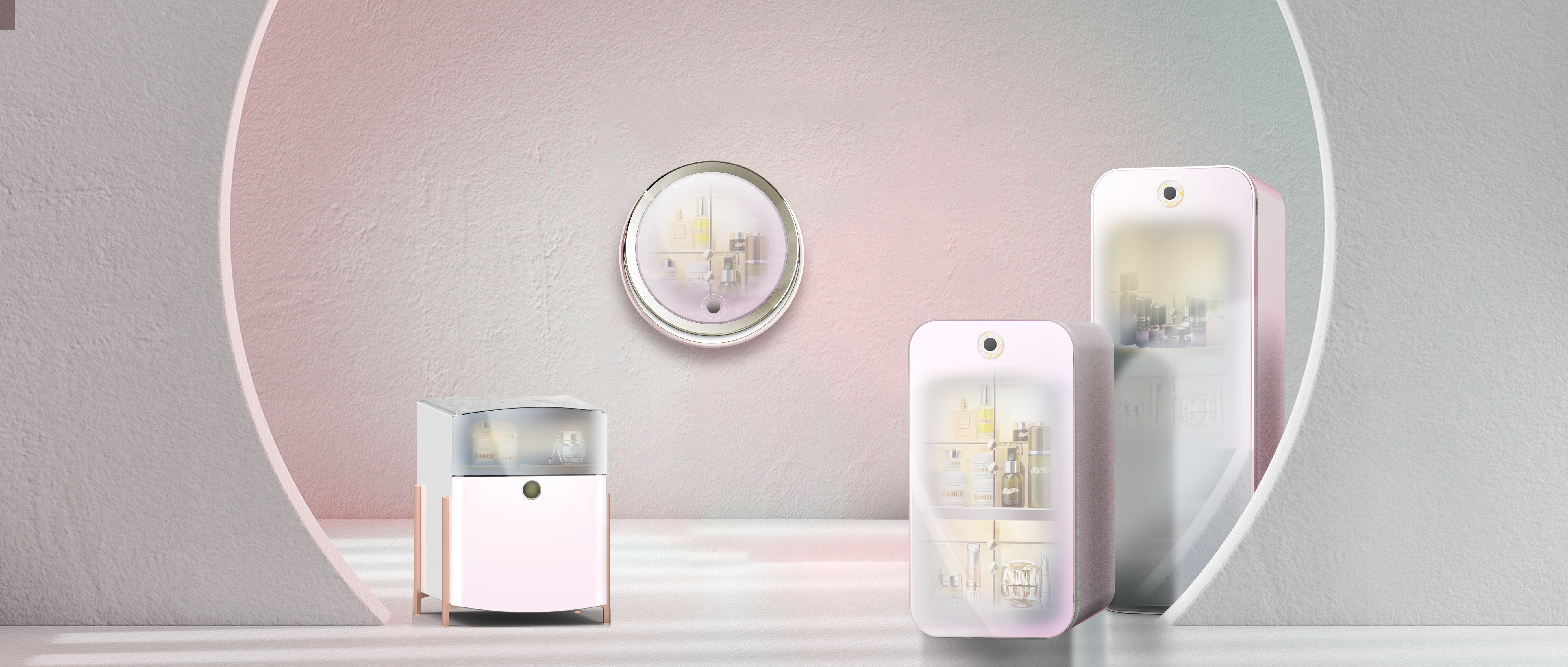 Cosmetic freezer，Serial products，Product pi，Beauty refrigerator，female sex，Custom design，