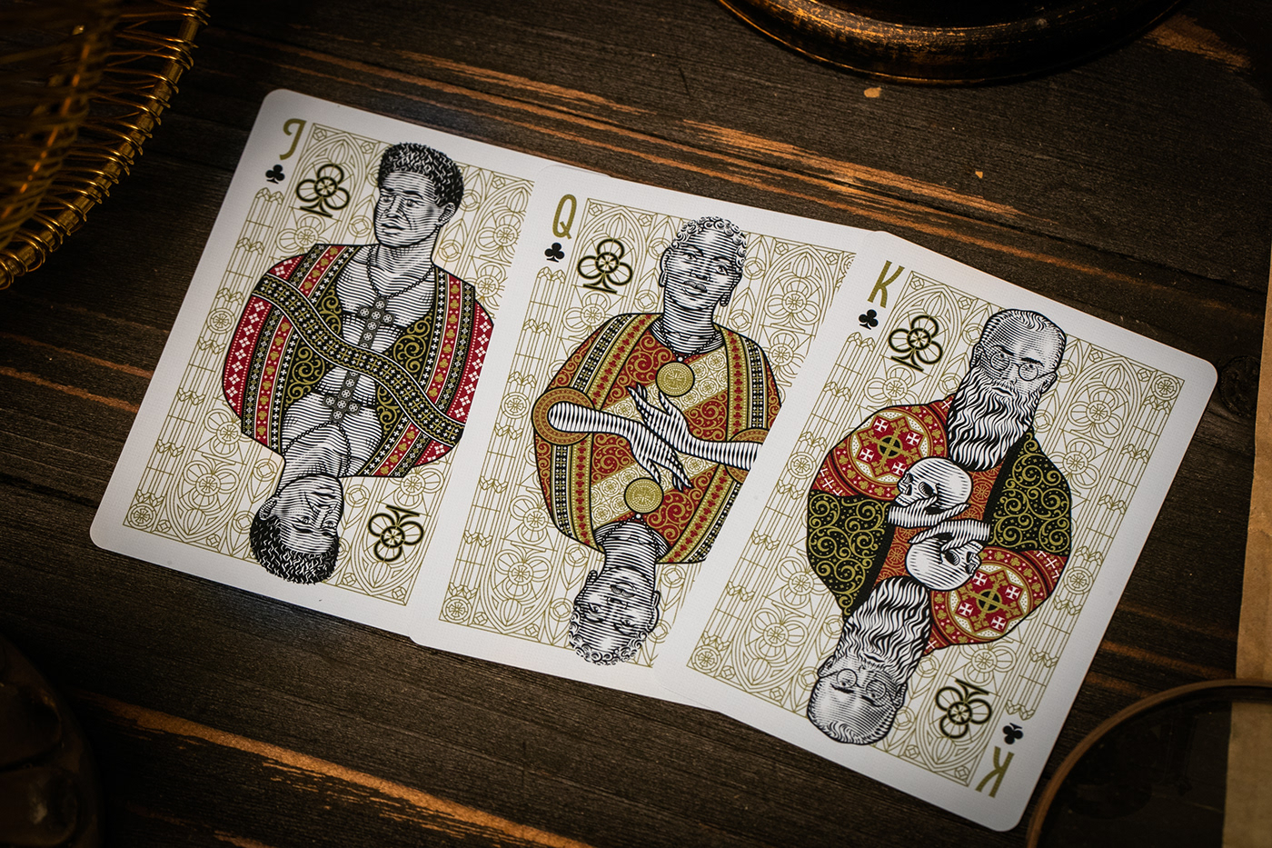 carving，Line art，packing design，poker，