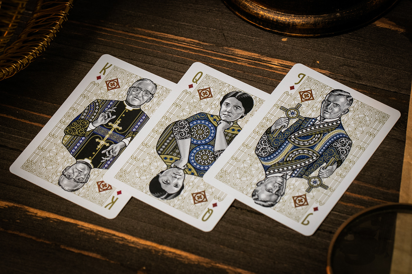 carving，Line art，packing design，poker，