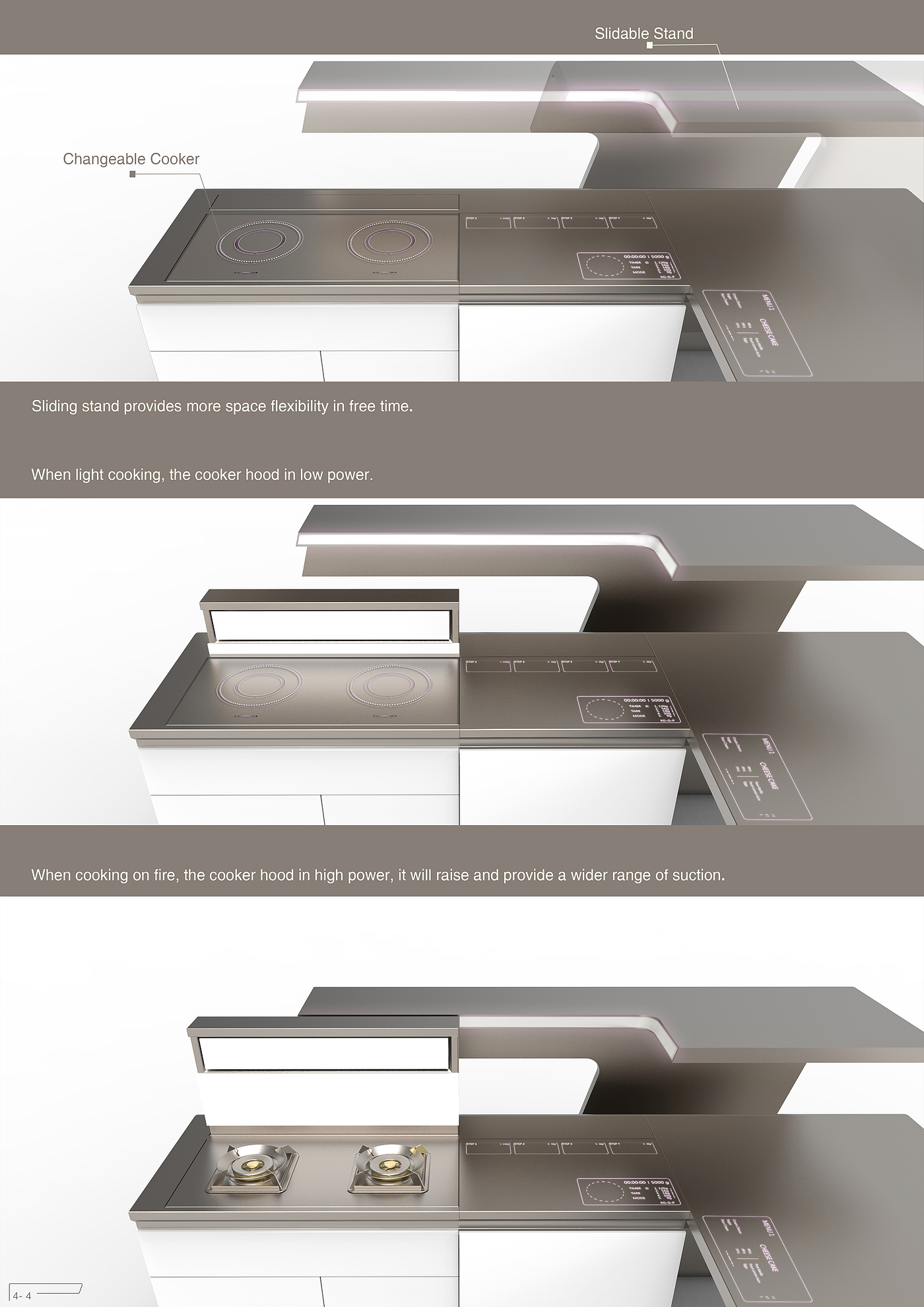 Intelligent cabinet，Smart kitchen，Integrated stove，ai，