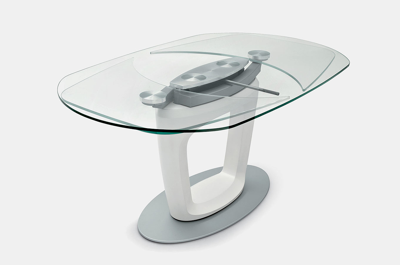 餐桌，玻璃，极简主义，