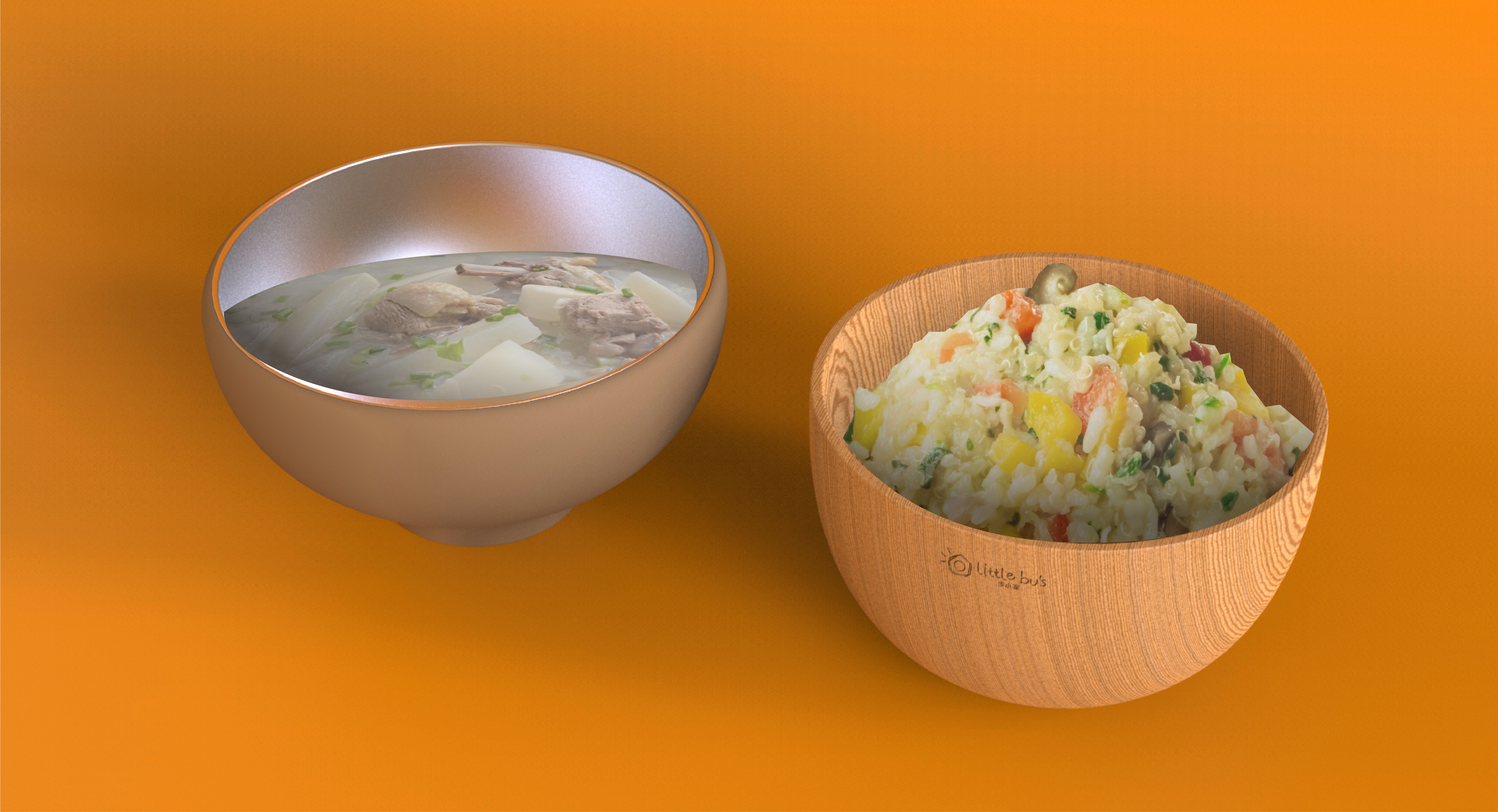 Acorn，children，disinfect，Dinner bowl，