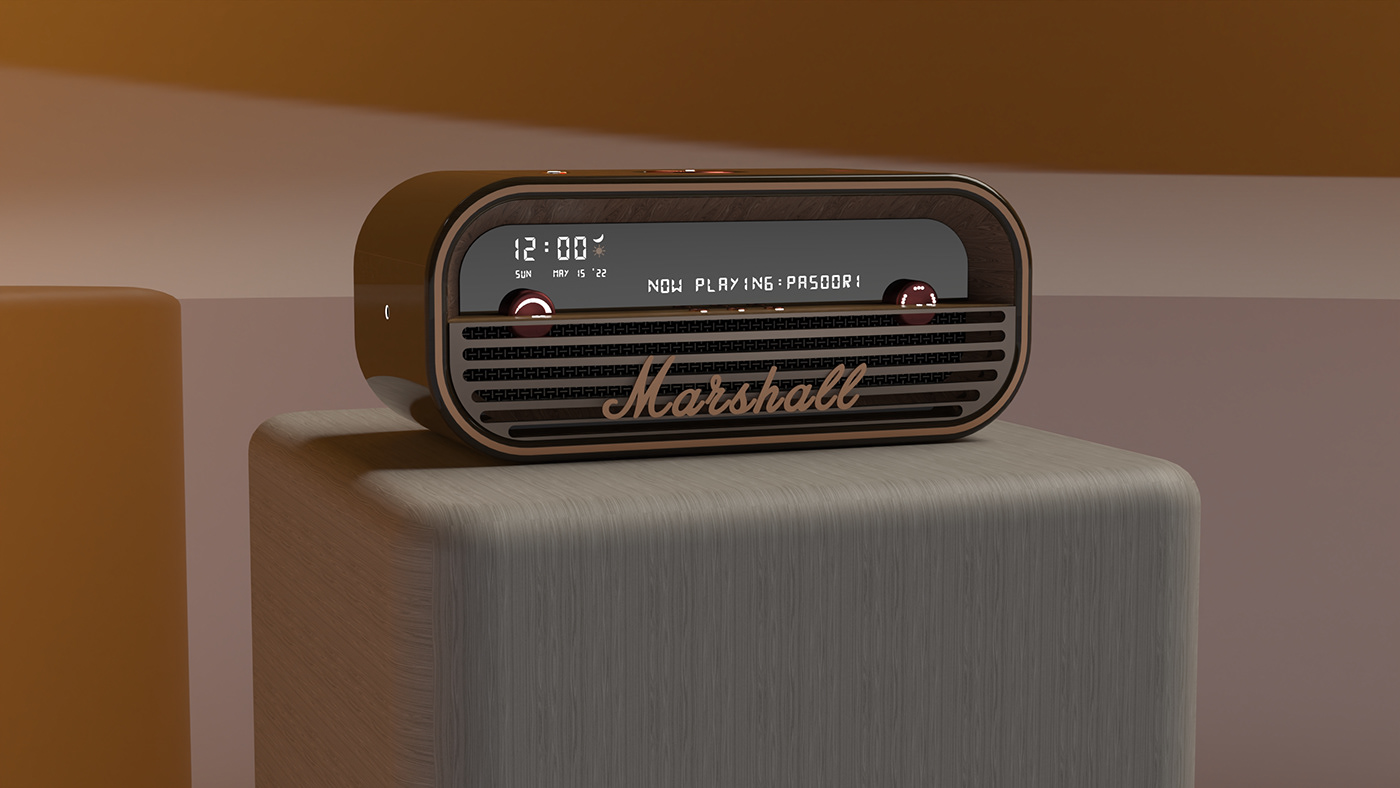 Pratik Wandhare，Marshal speaker，Marshal Speaker，Portable，product design，