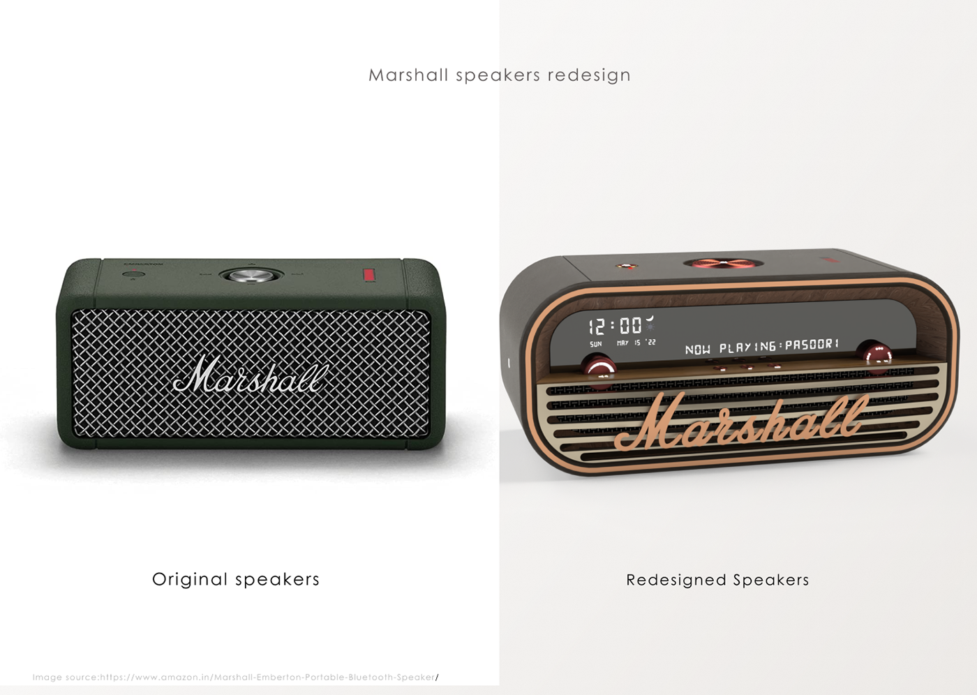 Pratik Wandhare，Marshal speaker，Marshal Speaker，Portable，product design，