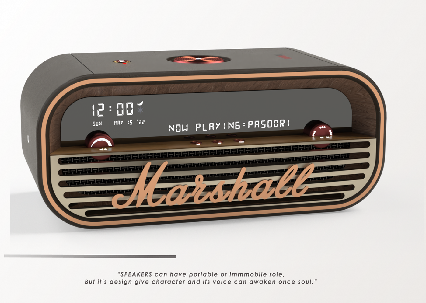 Pratik Wandhare，Marshal speaker，Marshal Speaker，Portable，product design，