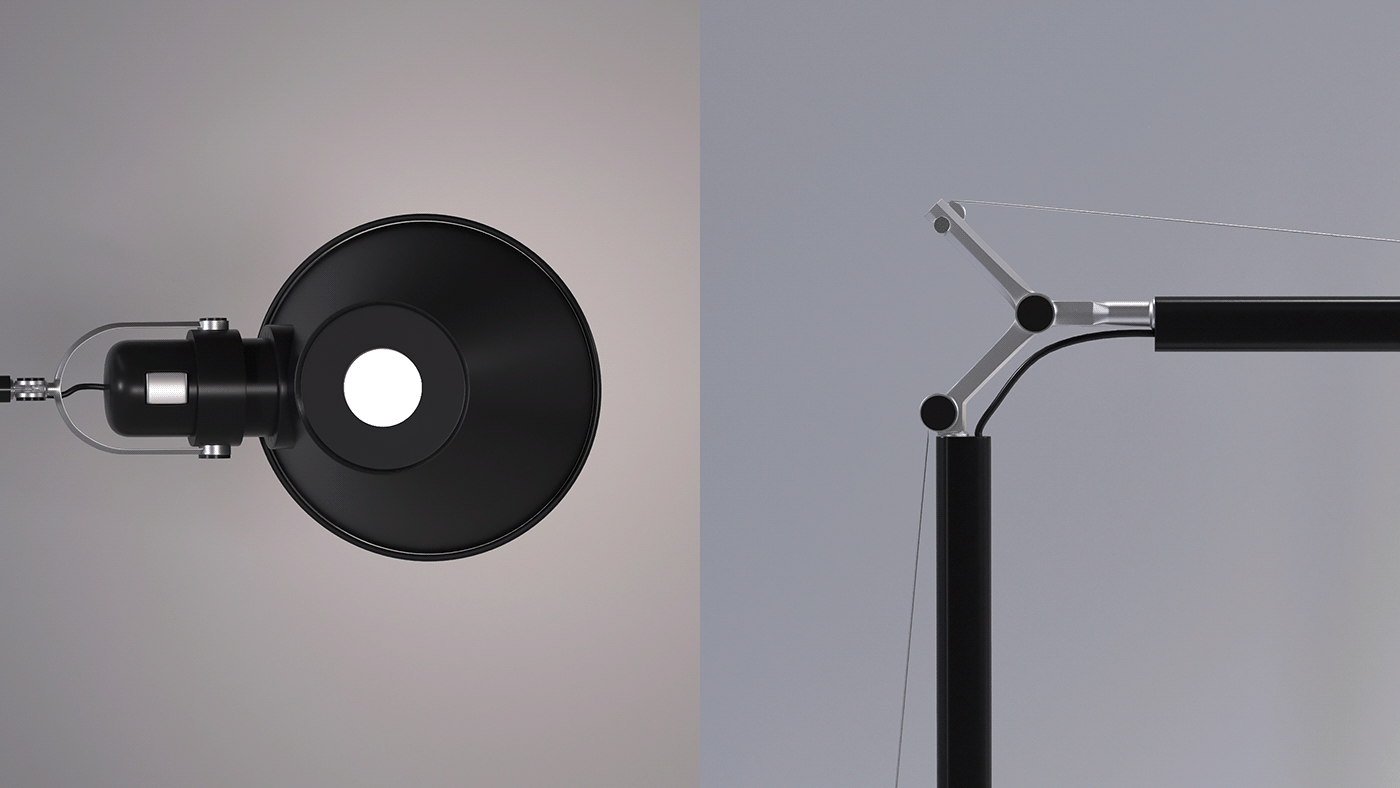 Yana Esakova，Table Lamps，Desk lamp，product design，Rotatable design，Gesture control，