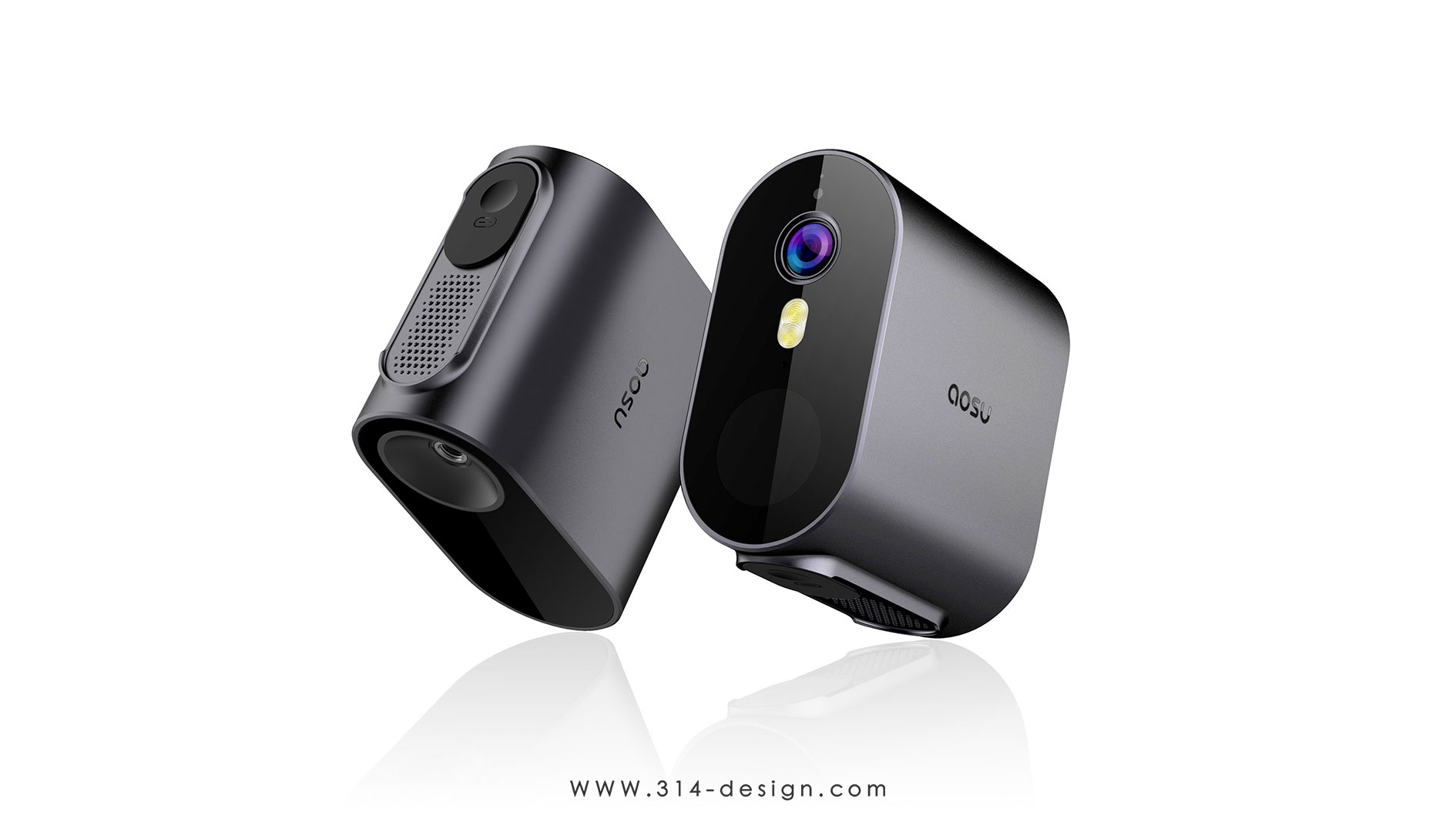 camera，Home Security ，monitor，Three points and one thought industrial design，