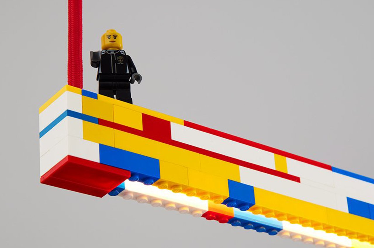 Lego blocks，Linear Lego Lamps，product design，ambience studio，Simple design，