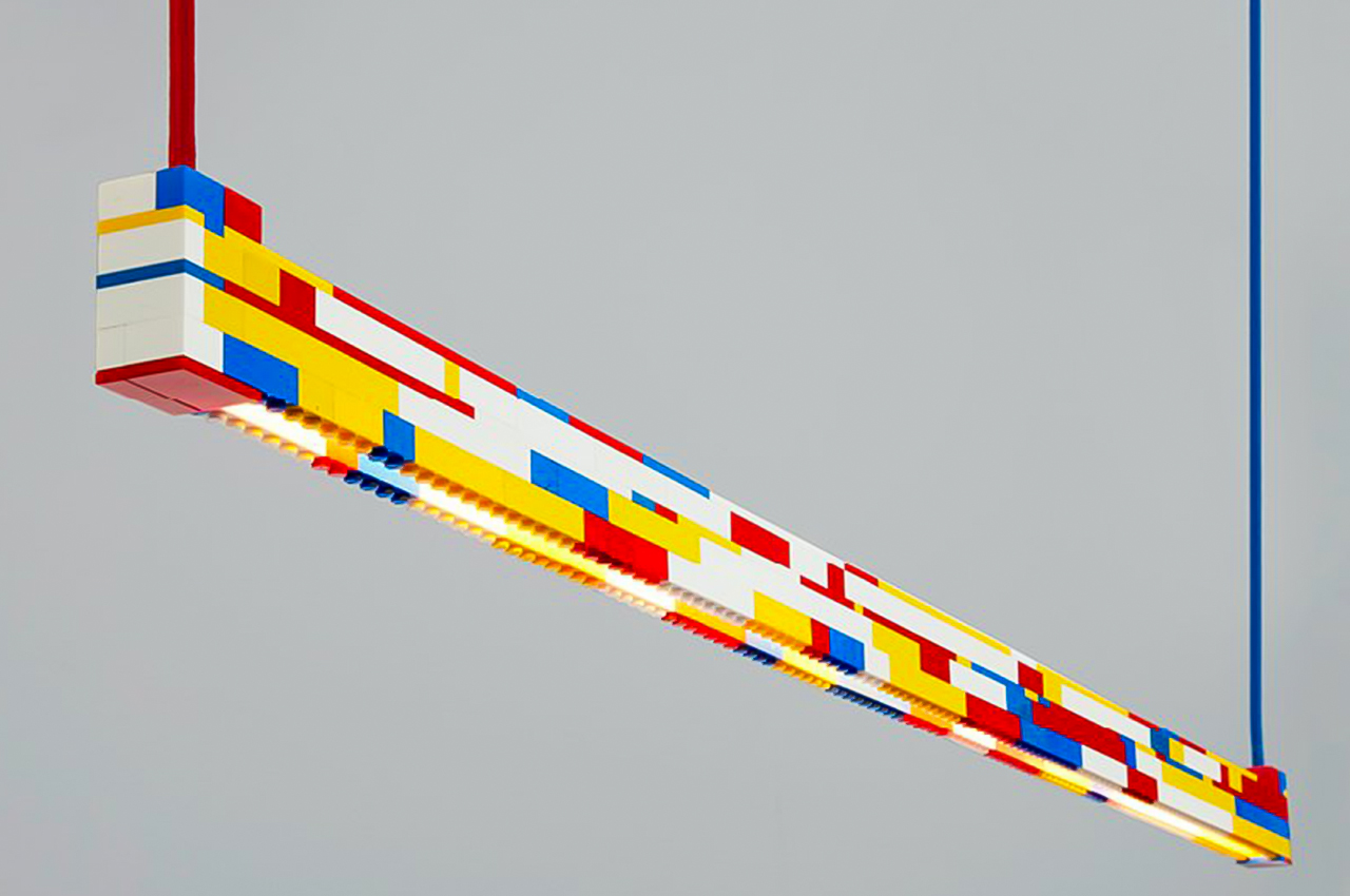 Lego blocks，Linear Lego Lamps，product design，ambience studio，Simple design，