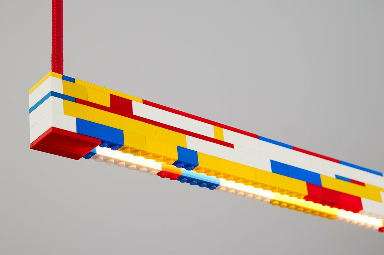 Lego blocks，Linear Lego Lamps，product design，ambience studio，Simple design，
